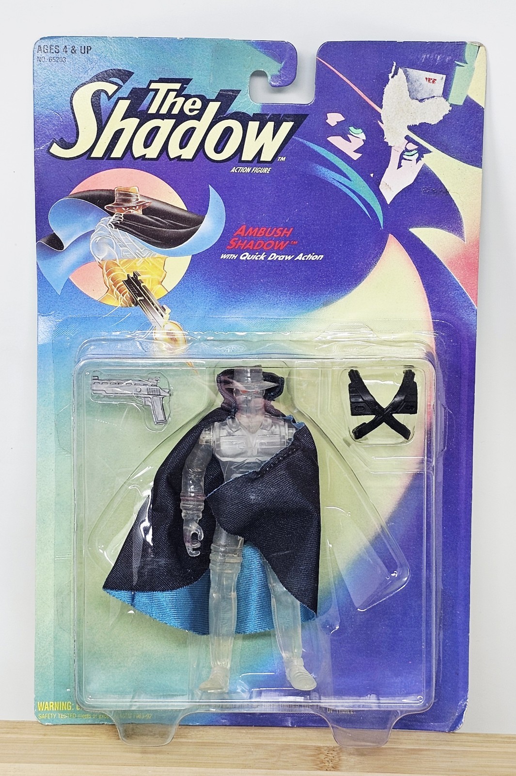 Ambush Shadow Quick Draw The Shadow 5&Prime; Action Figure Kenner Toy 1994 Damaged