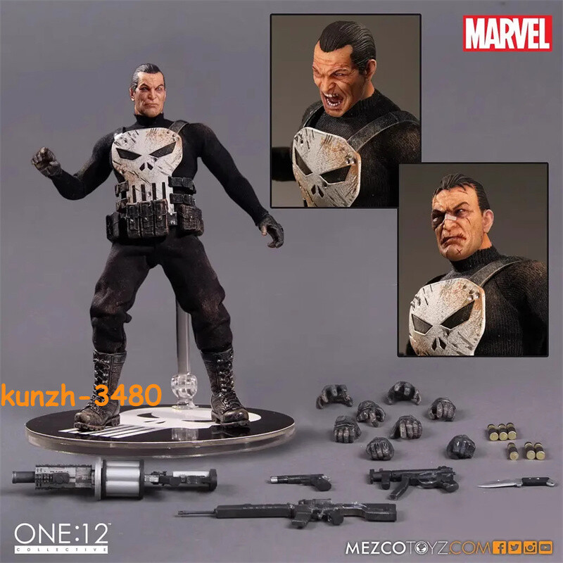 IN STOCK New Mezco The Punisher Frank 1/12 Scale Collectible 6&Prime; Action Figure