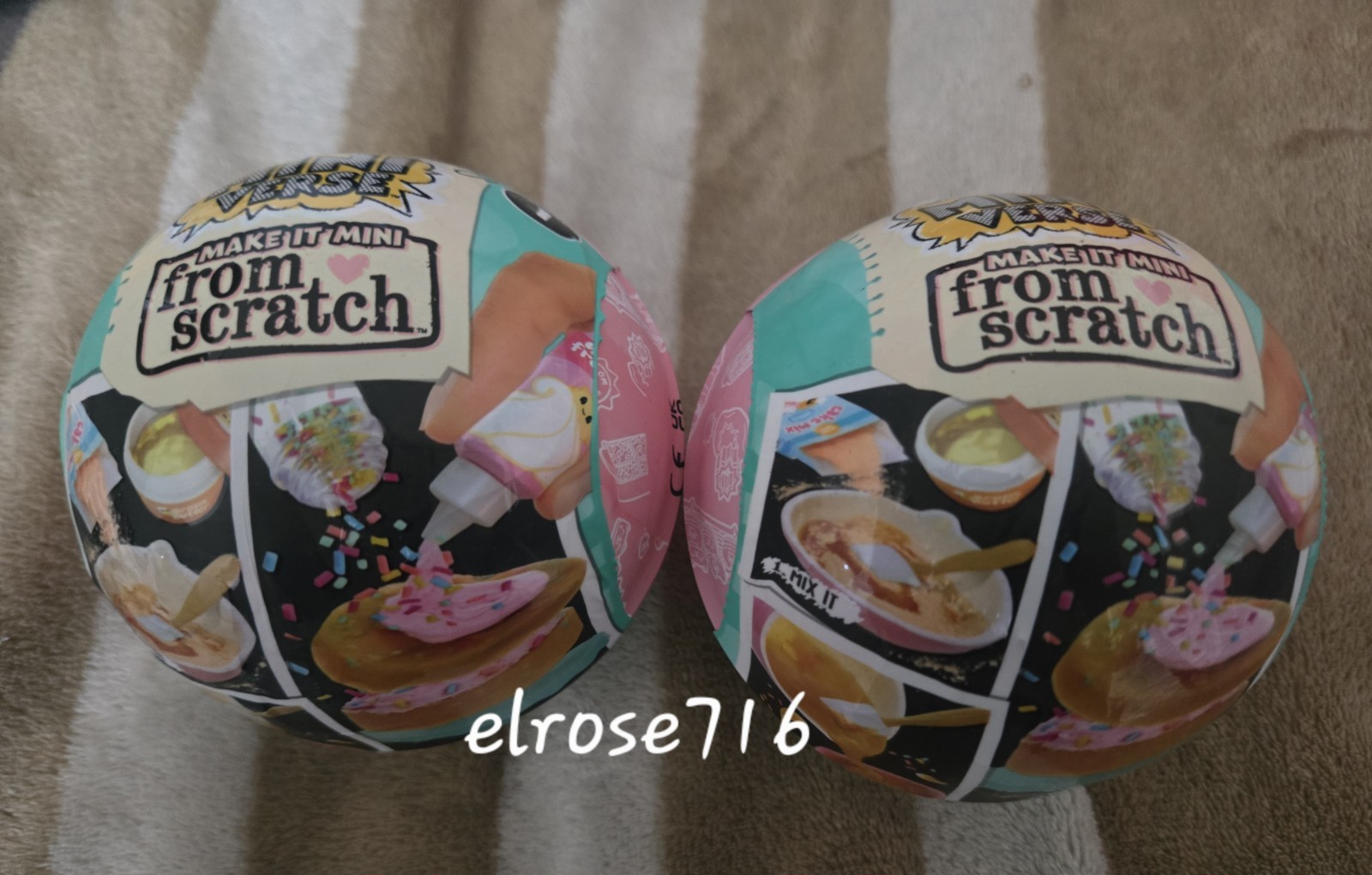 LOT OF 2 MGA&rsquo;S MINI VERSE MAKE IT FROM SCRATCH~SERIES 1~FOR AGES 8+~NEW