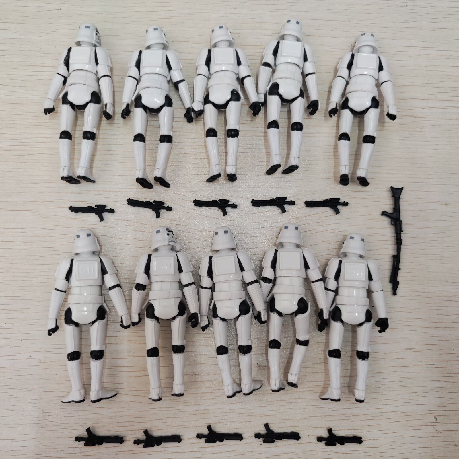 10pcs 3.75&Prime; Star Wars Stormtroopers Full Articulated Action Figure + 11 Blasters