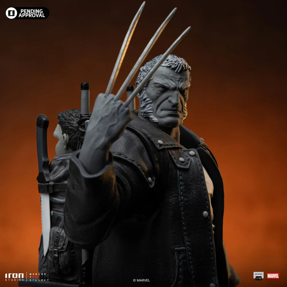 IRON STUDIOS MARVEL COMICS OLD MAN LOGAN BLACK & WHITE ART SCALE 1/10 STATUE *US
