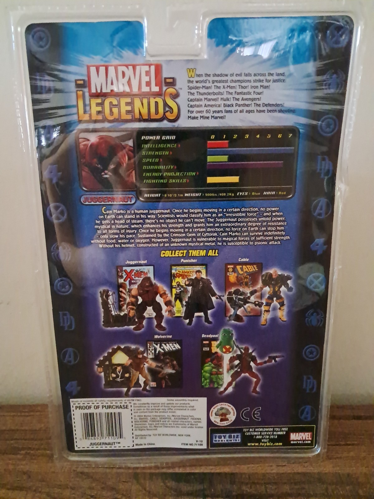 Marvel Legends Series VI JUGGERNAUT Action Figure X-Men 6 inch Toy Biz 2004 New