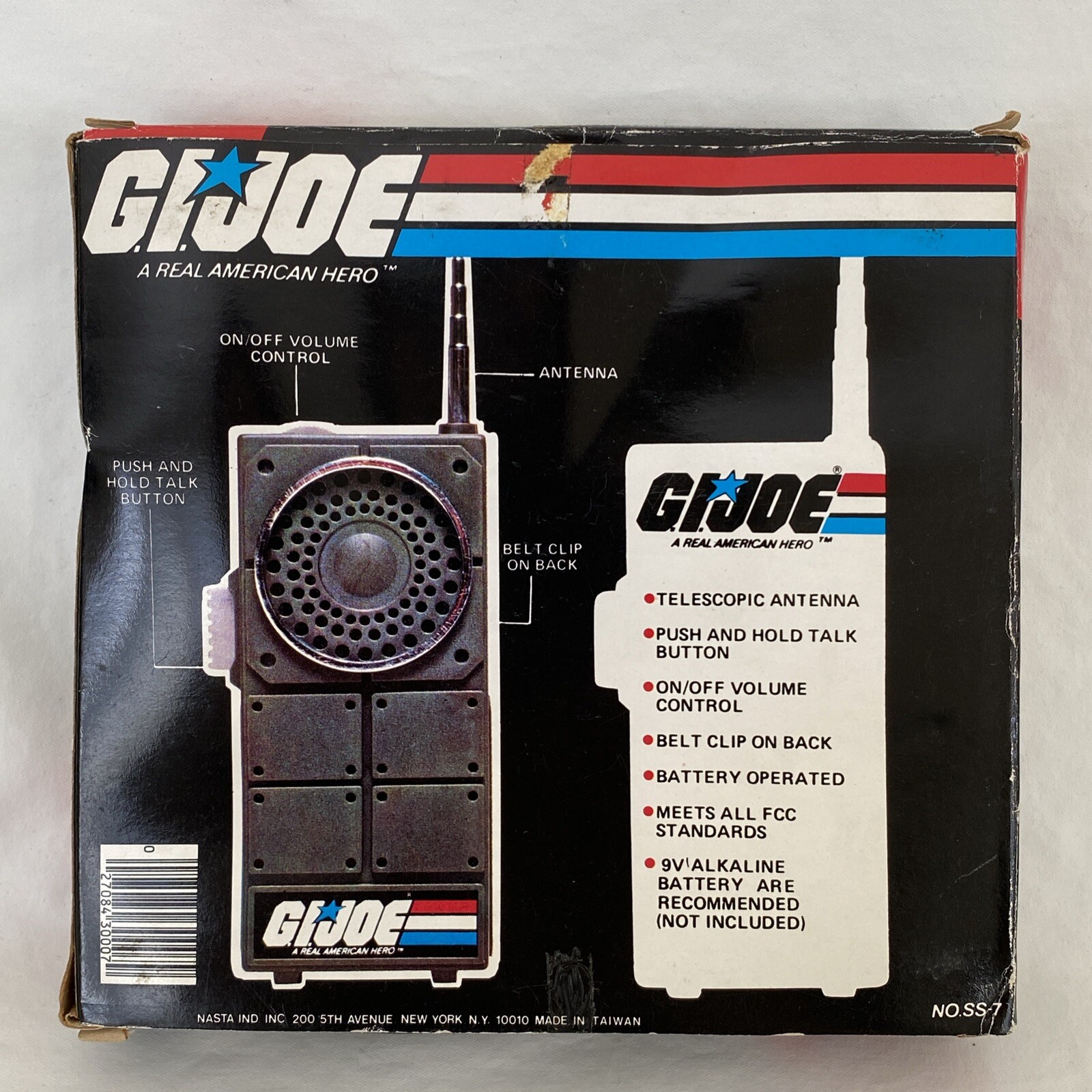 Hasbro 1982 GI JOE 2 SOLID STATE WALKIE TALKIES Open Box #30007 VGC RARE!