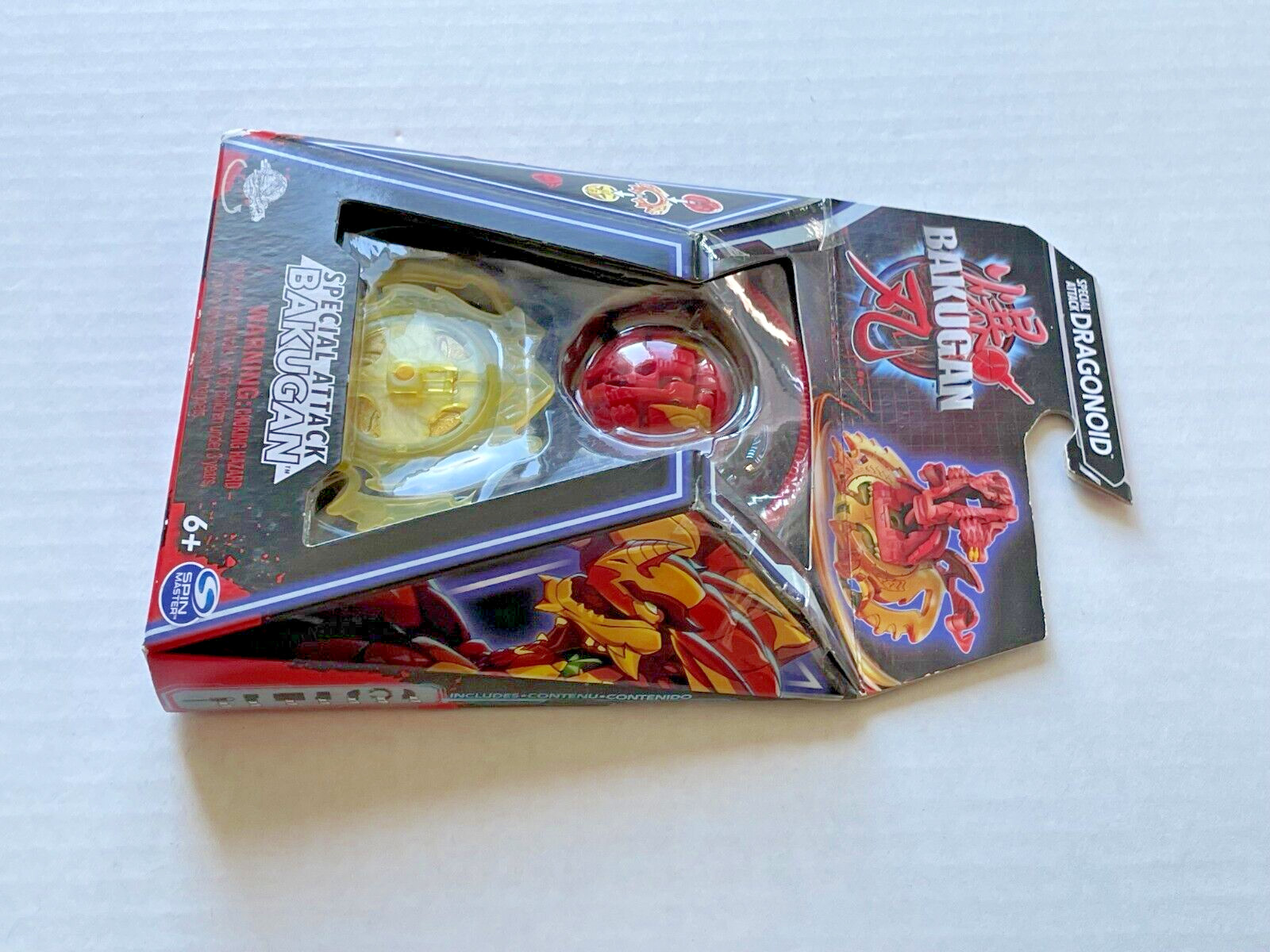 Bakugan Red & Yellow Special Attack Dragonoid ActionFigure Spin Master #20141491