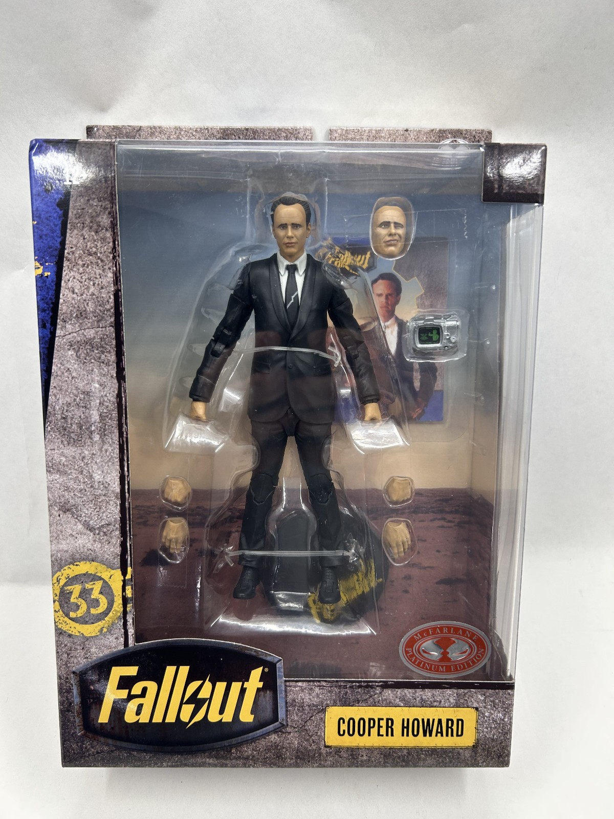 McFarlane Toys 2025 Fallout Season 2 Cooper Howard 7&Prime; Platinum Red Edition