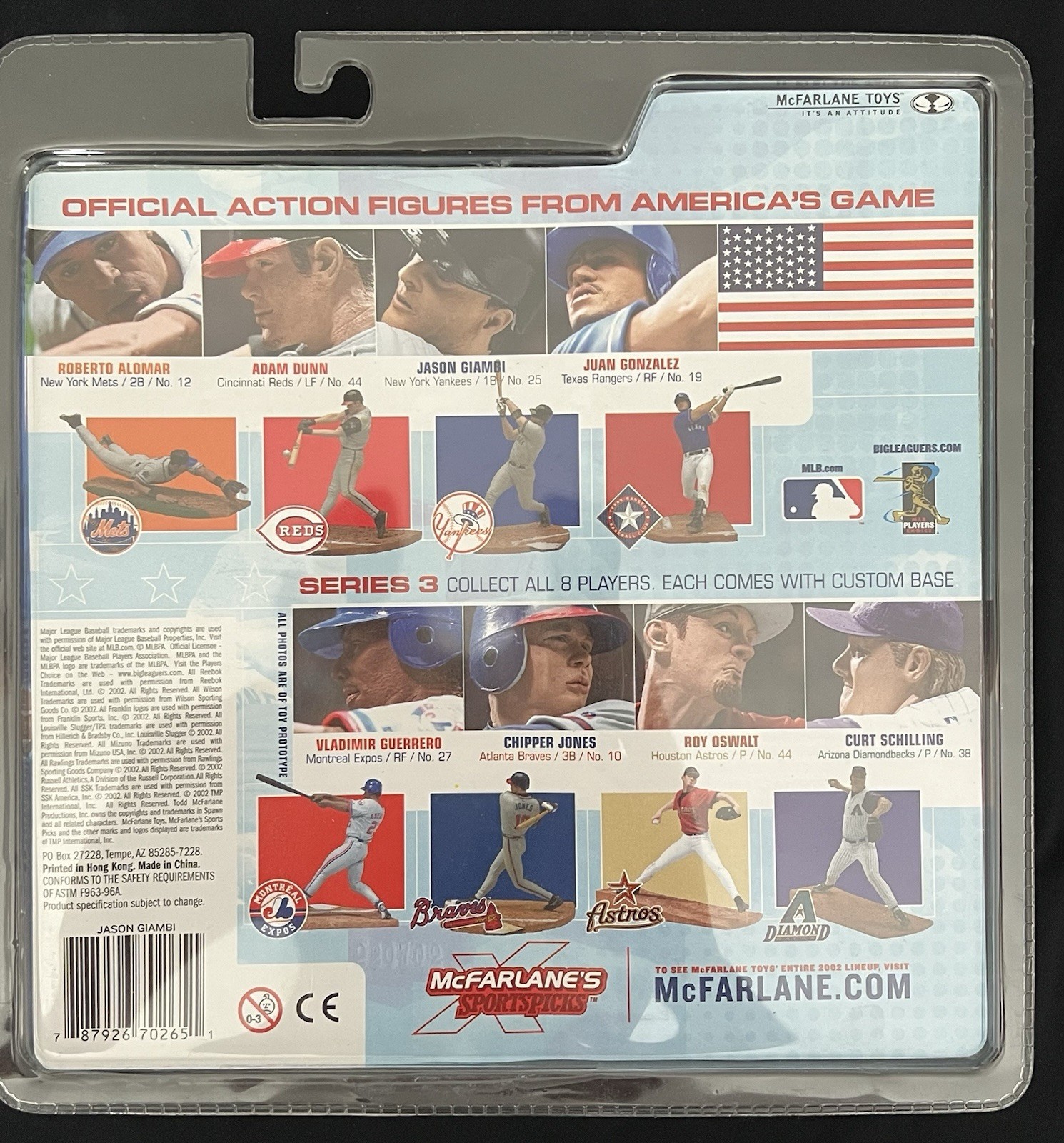 Jason Giambi • 2002 McFarlane MLB Series 3 New York Yankees New In Package MIP