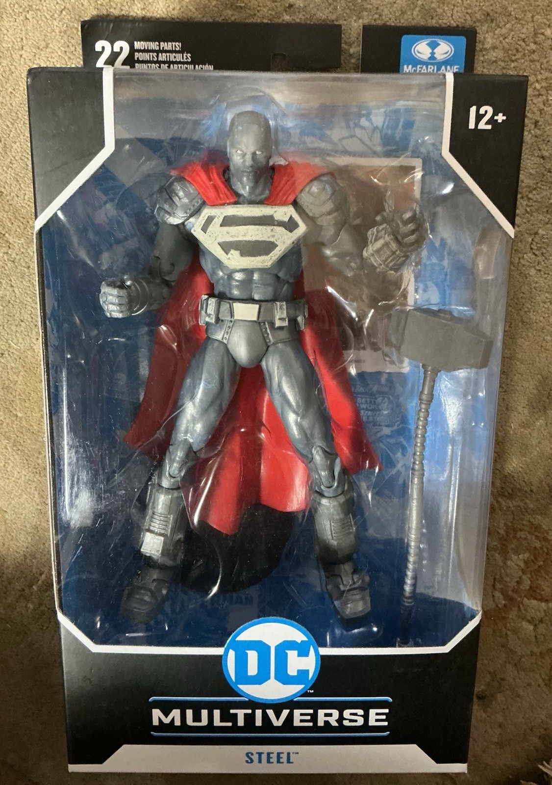 McFarlane DC Multiverse STEEL (REIGN OF THE SUPERMEN) 7&Prime; Action Figure MIP!