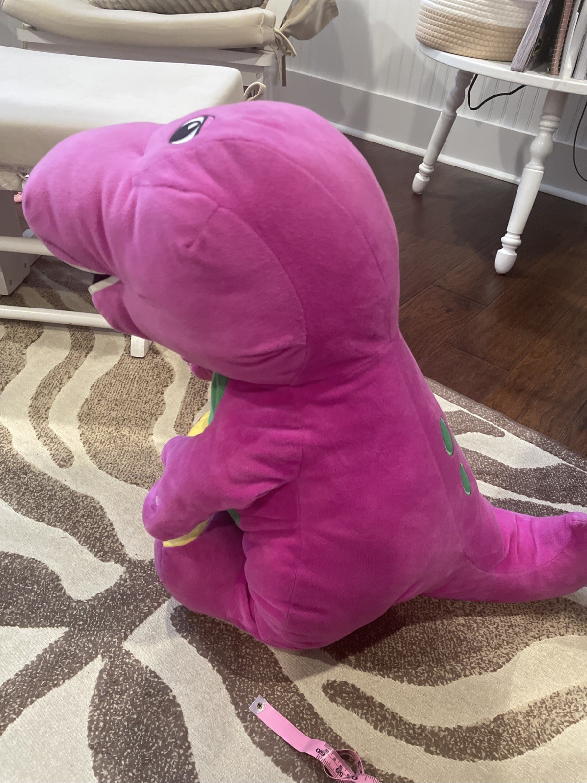 Vintage Barney Playskool Talking Plush Dinosaur Tested WORKS 28”