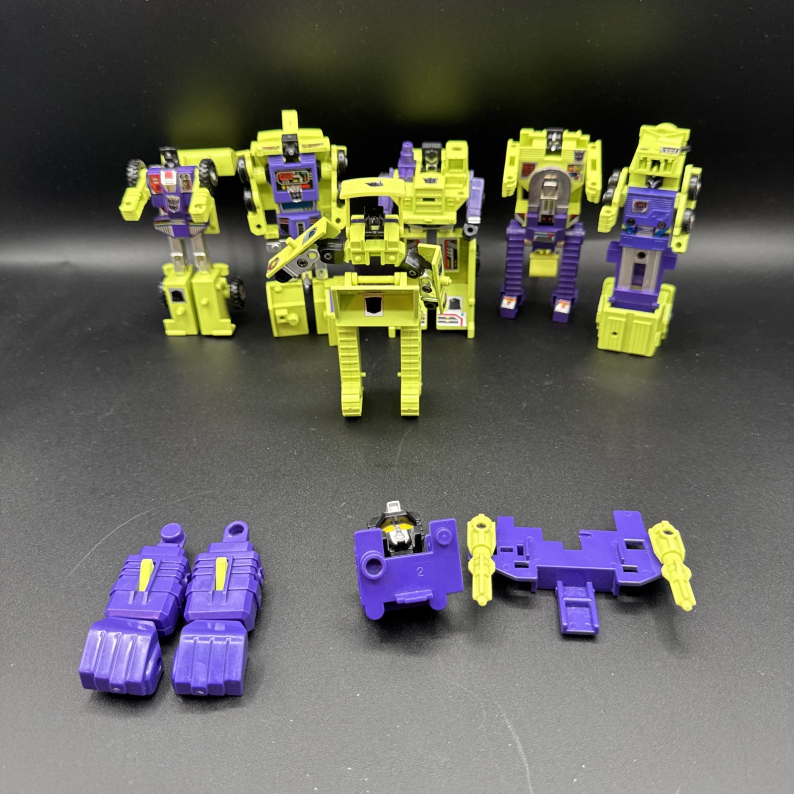 G1 Transformers Combiner Devastator Incomplete Near Complete 1984 Takara Hasbro