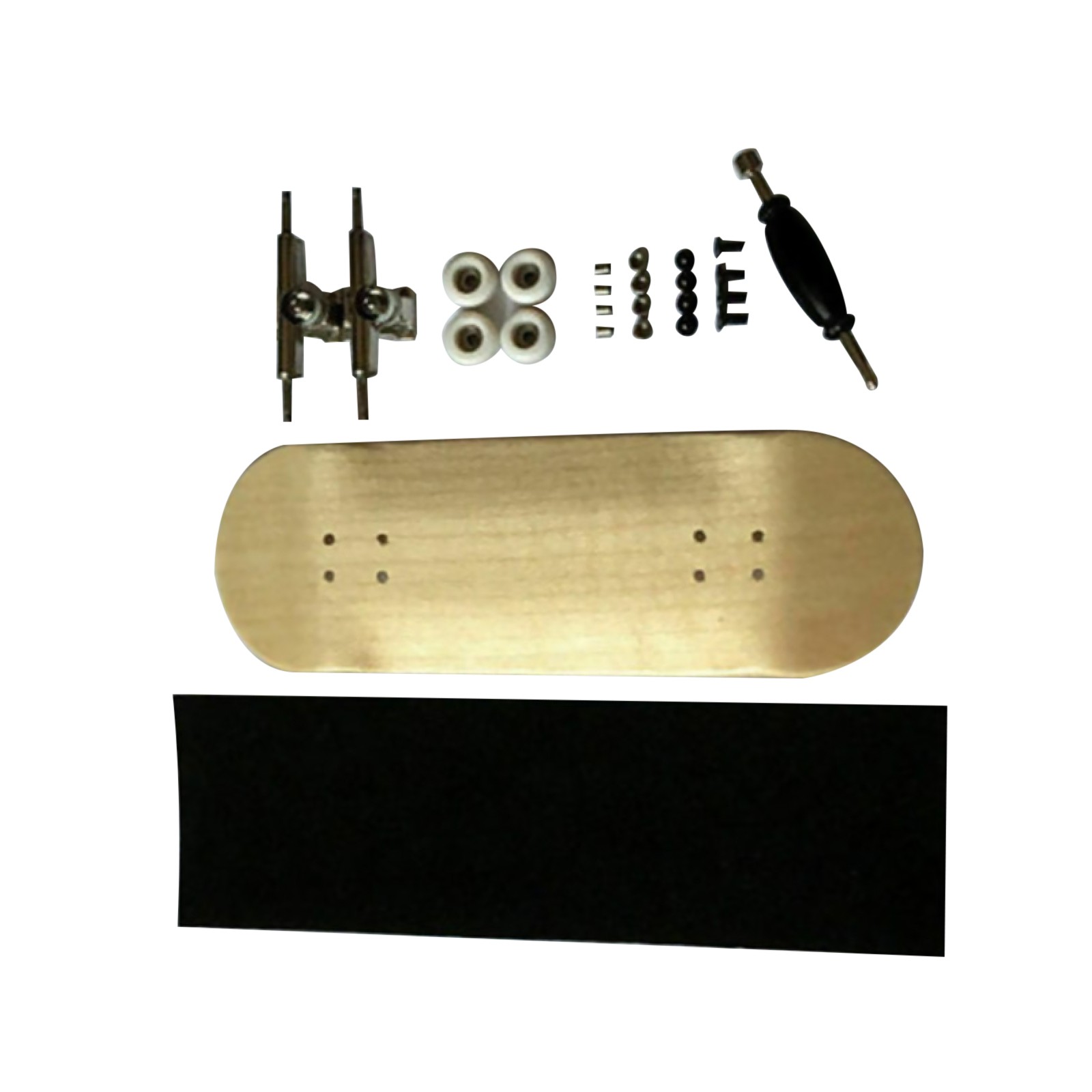 Wood Wooden Maple Deck Handmade Fingerboard Finger Skateboard Pro Set E