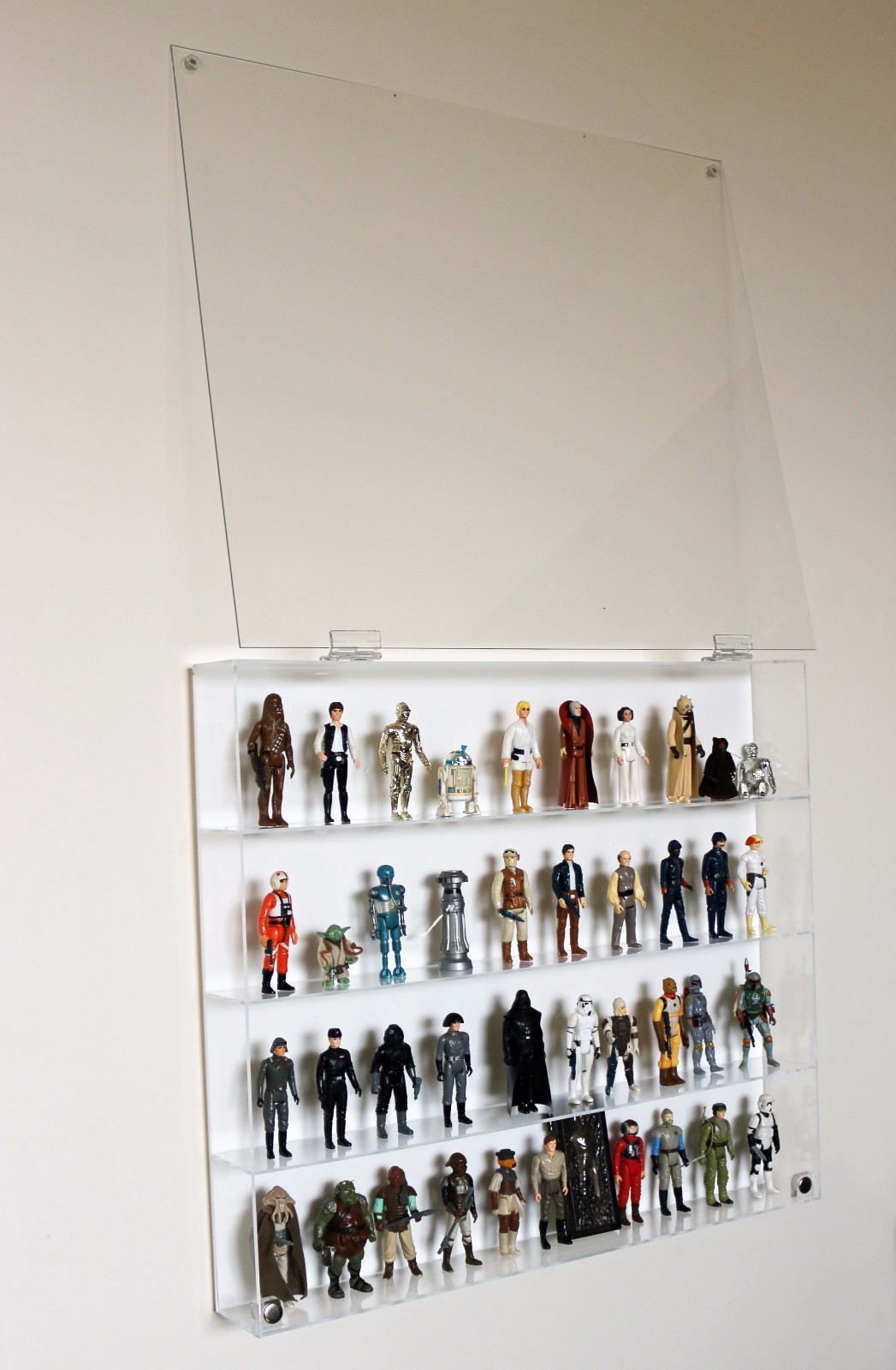 Collectors Showcase – Premium Display Case for 3-3/4&Prime; Star Wars Figures – T3MS