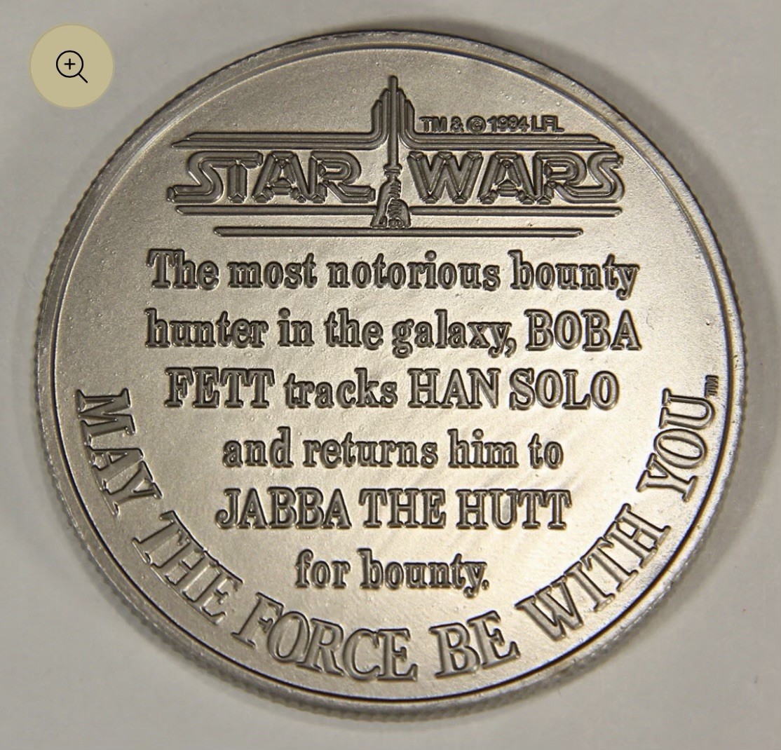 Custom Star Wars COIN POTF DROIDS Smith Lord Stan Solo REPRO Han Leia Luke Boba