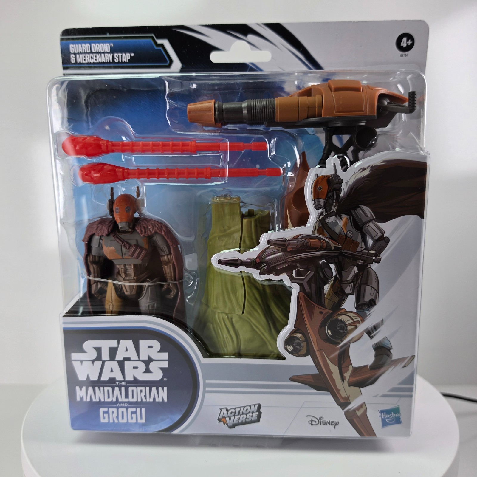 Star Wars ActionVerse Guard Droid & Mercenary STAP Mandalorian Grogu Figure Toy