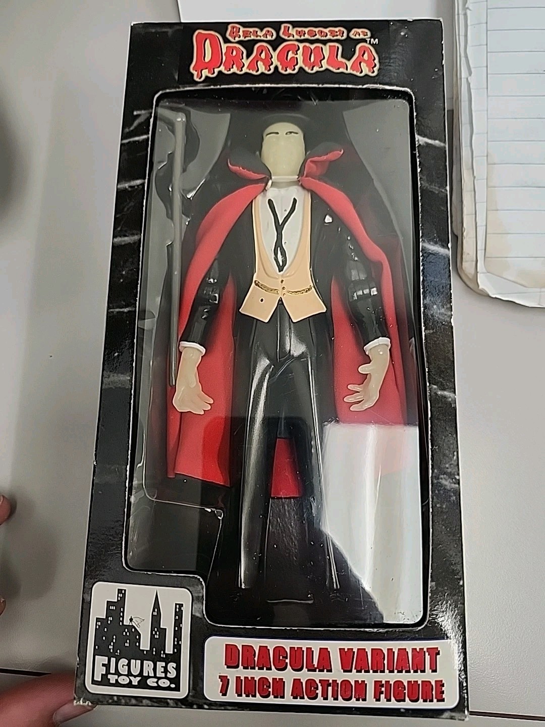 1998 Figures Toy Co. BELA LUGOSI Dracula NOS 7&Prime; Horror Toy Action Figure
