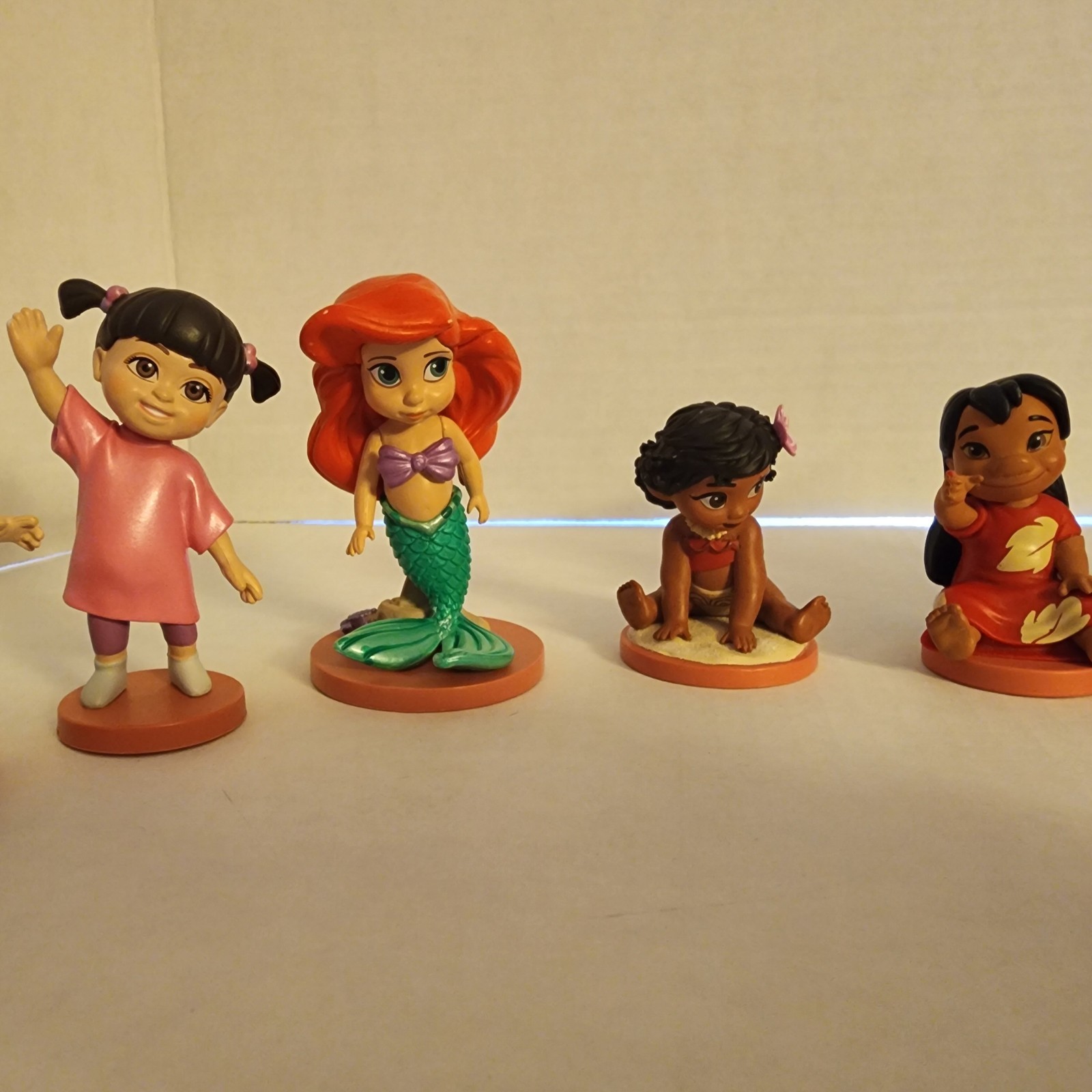 Disney Animators Figures Princesses & Others Lot of 9 Dolls PVC Ariel Moana