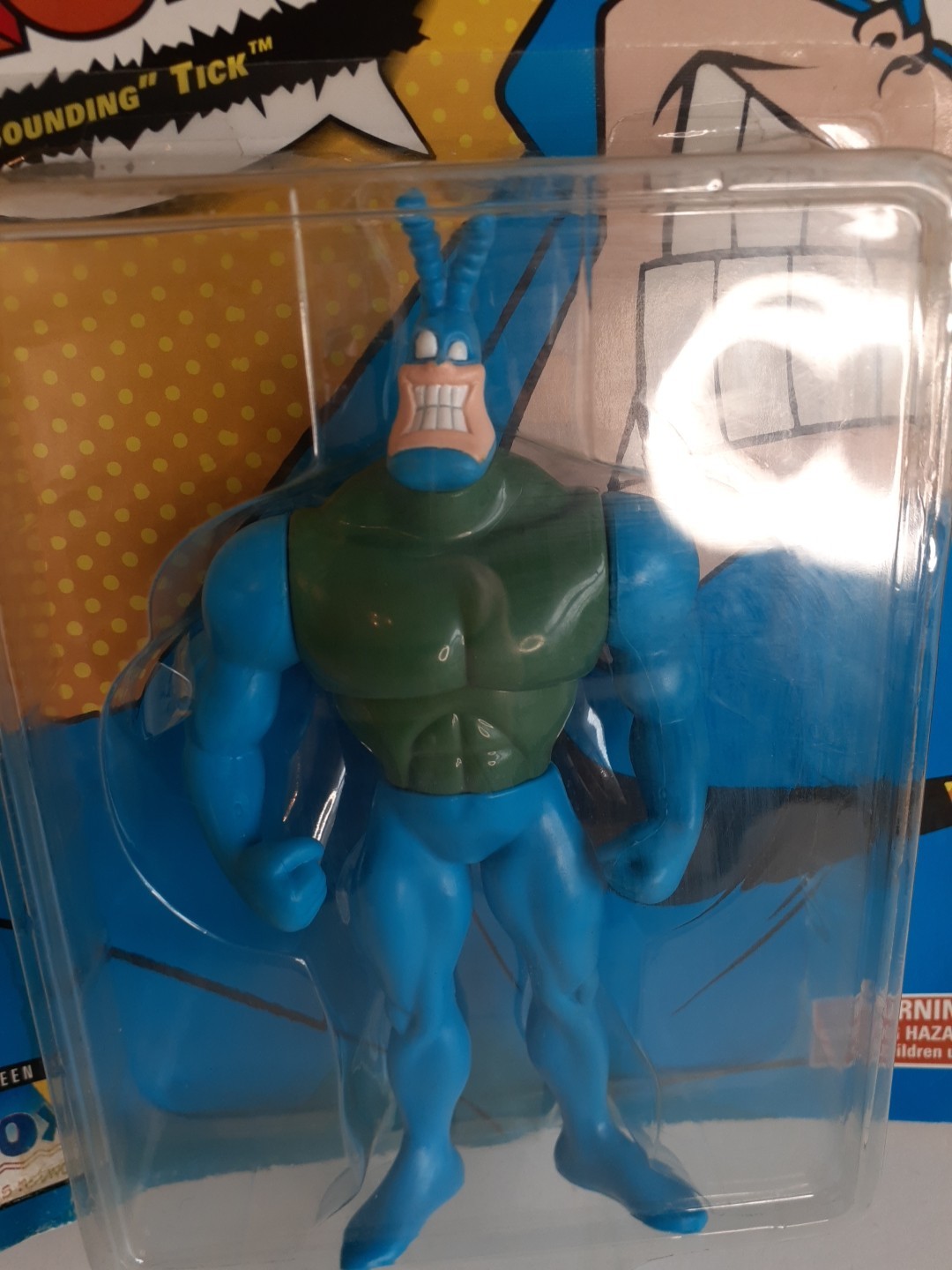 The Tick « Bounding » Tick Action Figure Bandai 1994 Vintage NEW SEALED!