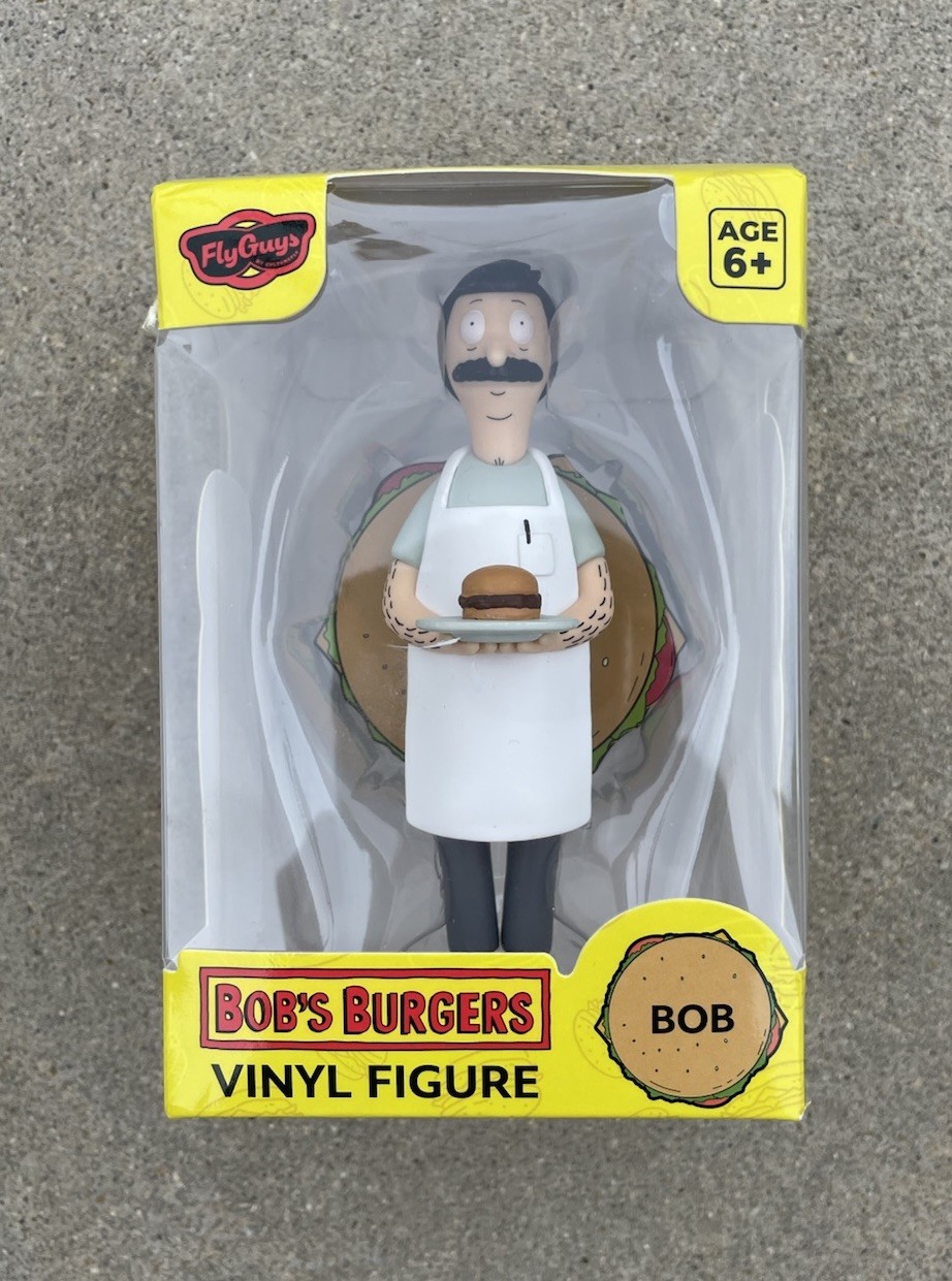 New Built By Culturefly FlyGuys Bob&rsquo;s Burgers Bob Belcher 4&Prime; Vinyl Figure NIB