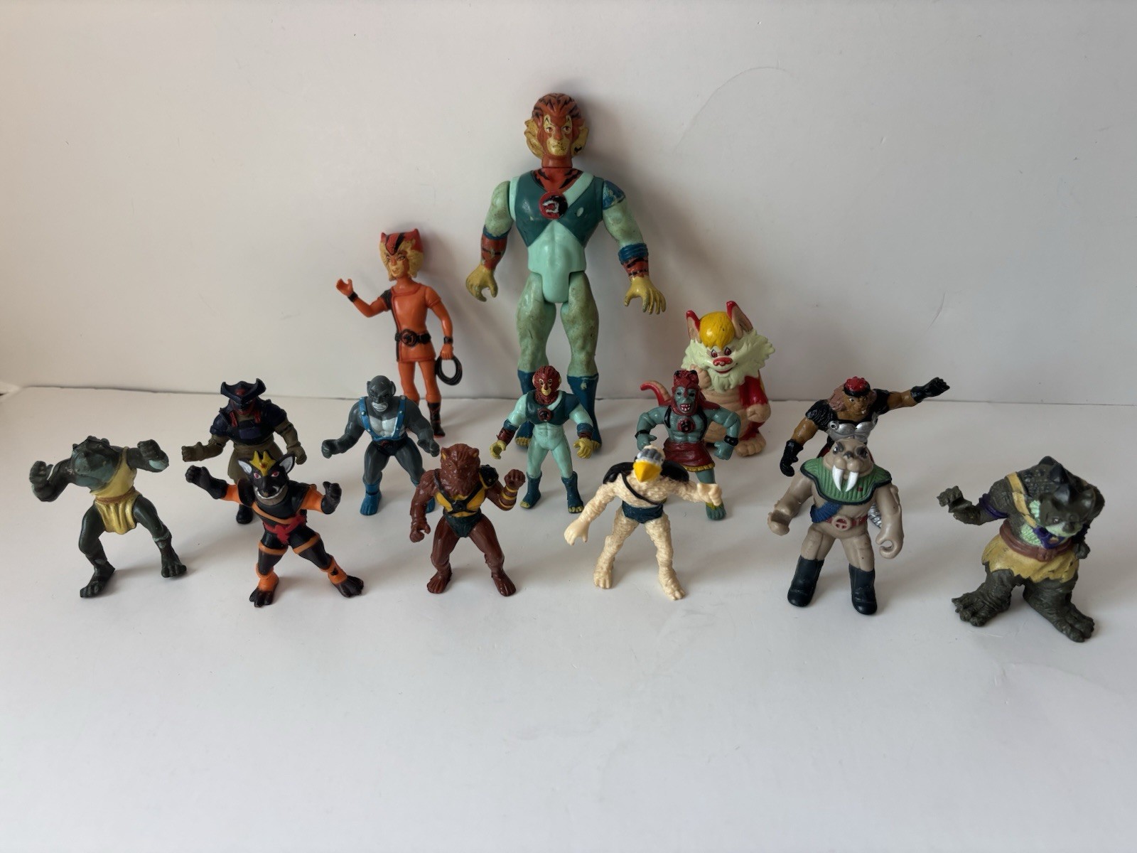 Vintage Mini Thundercats Figures Lot (11) LJN Telepix PVC 1986