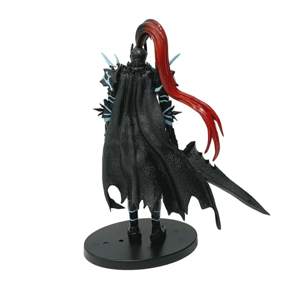 Igris Figure Solo Leveling Shadow Knight Black Armor Greatsword 21cm Replica Toy