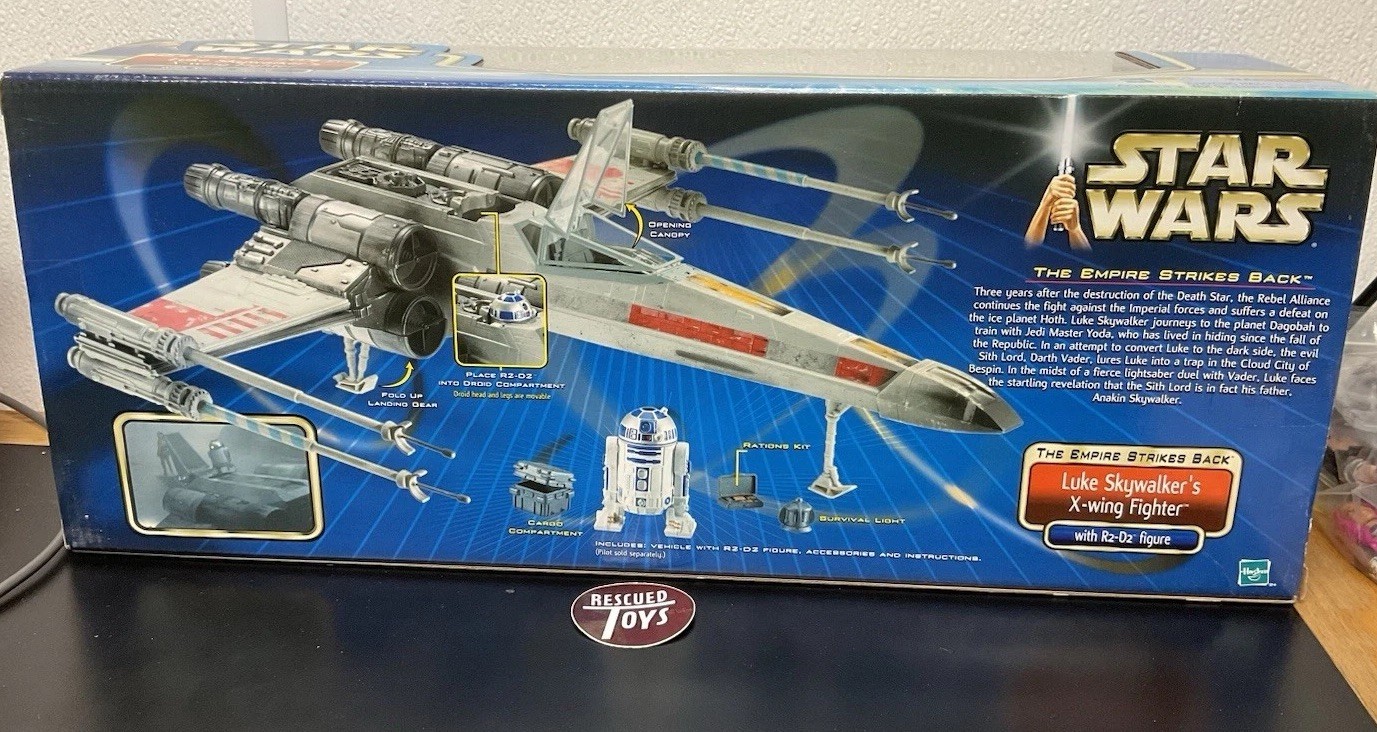 2002 Hasbro Star Wars Empire Strikes Back Luke Skywalker’s X-Wing wR2-D2 SEALED