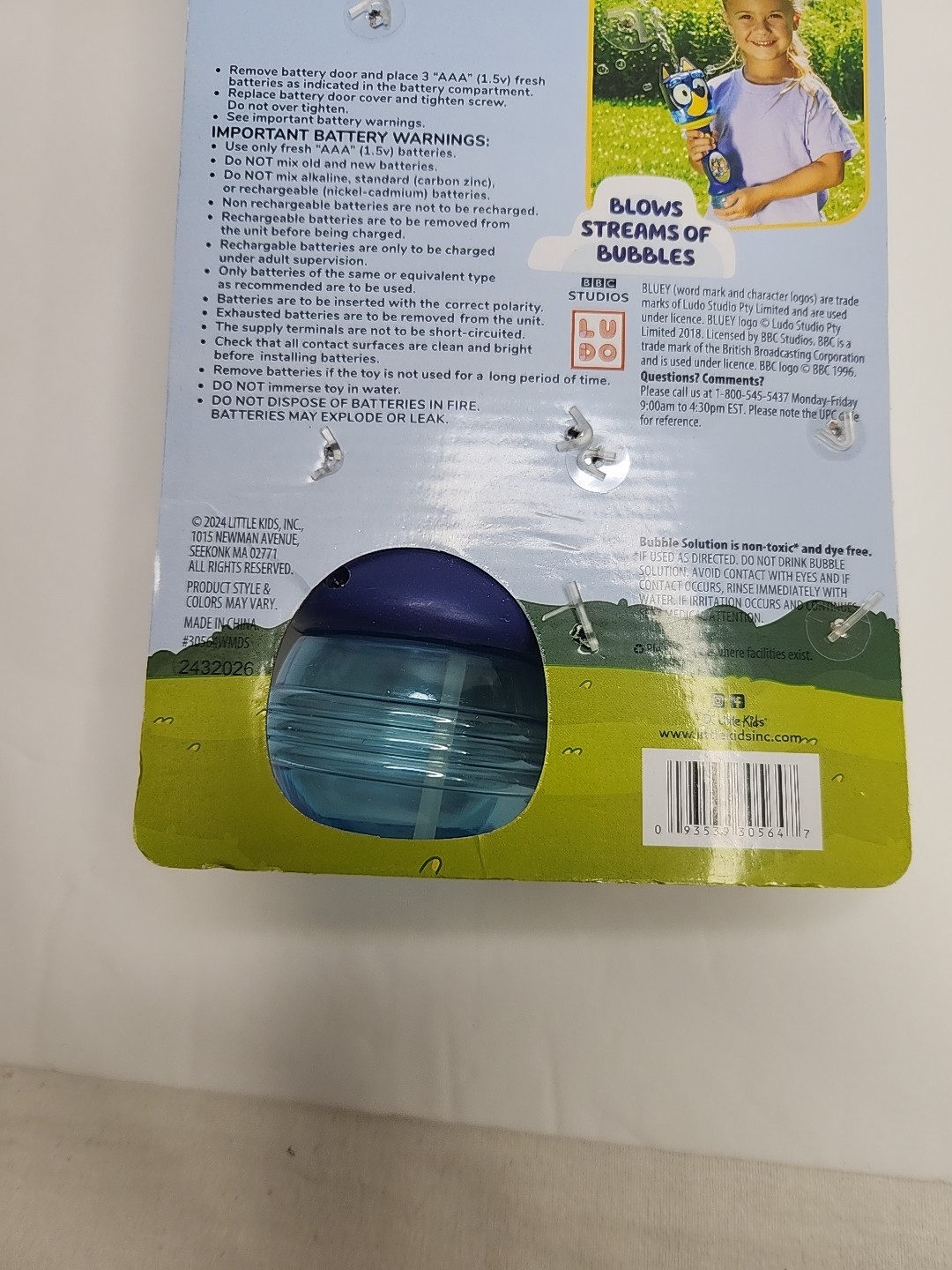 Bluey Lights & Sounds Bubble Wand