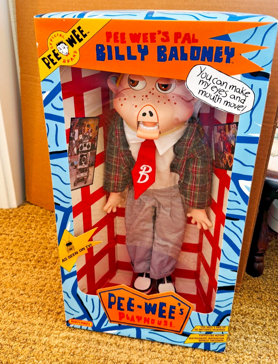 Billy Baloney 18&Prime; NEW Vintage Matchbox Pee Wees Playhouse Pee Wee Herman&rsquo;s Pal