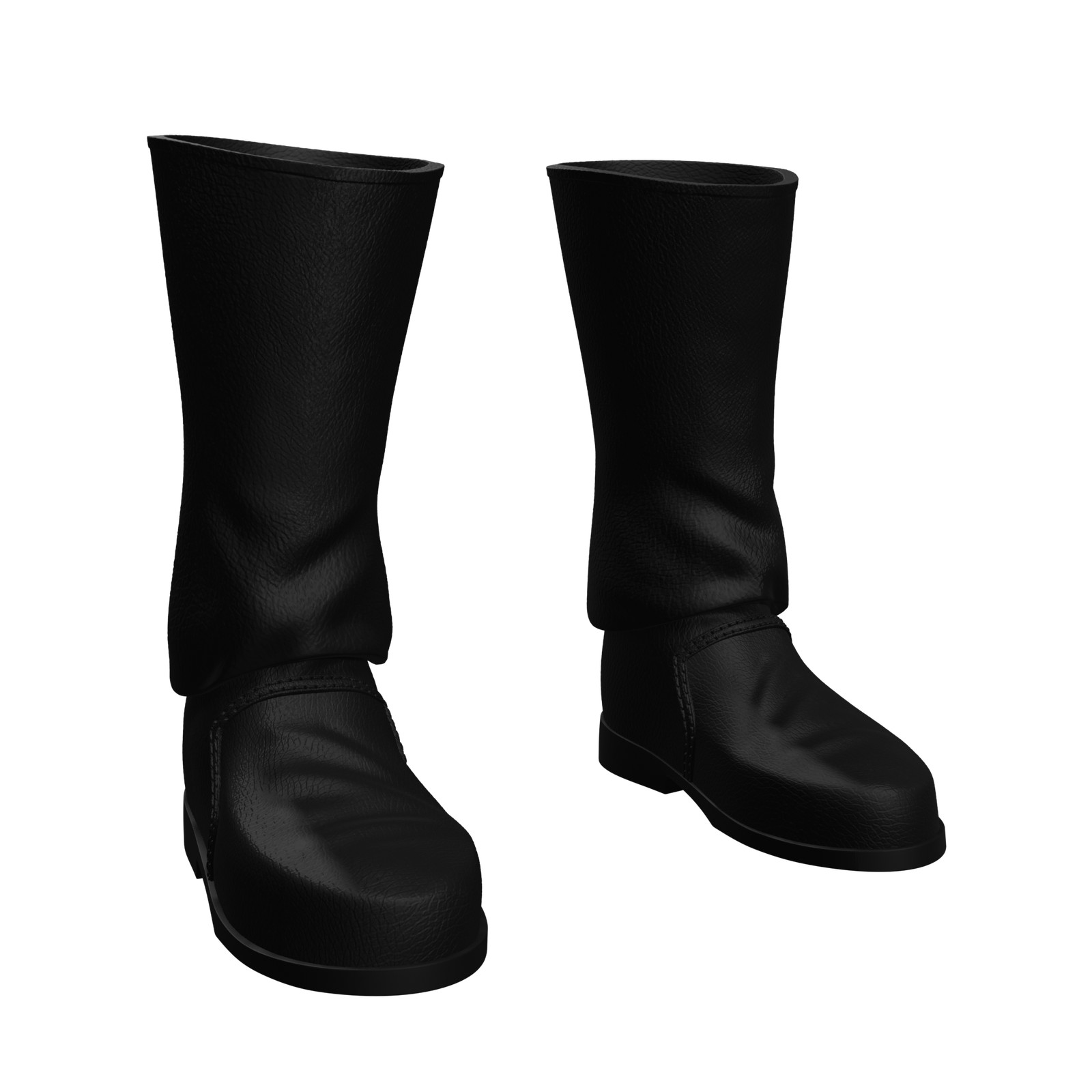 1/6 Scale Action Figure Boots: Basic Leather