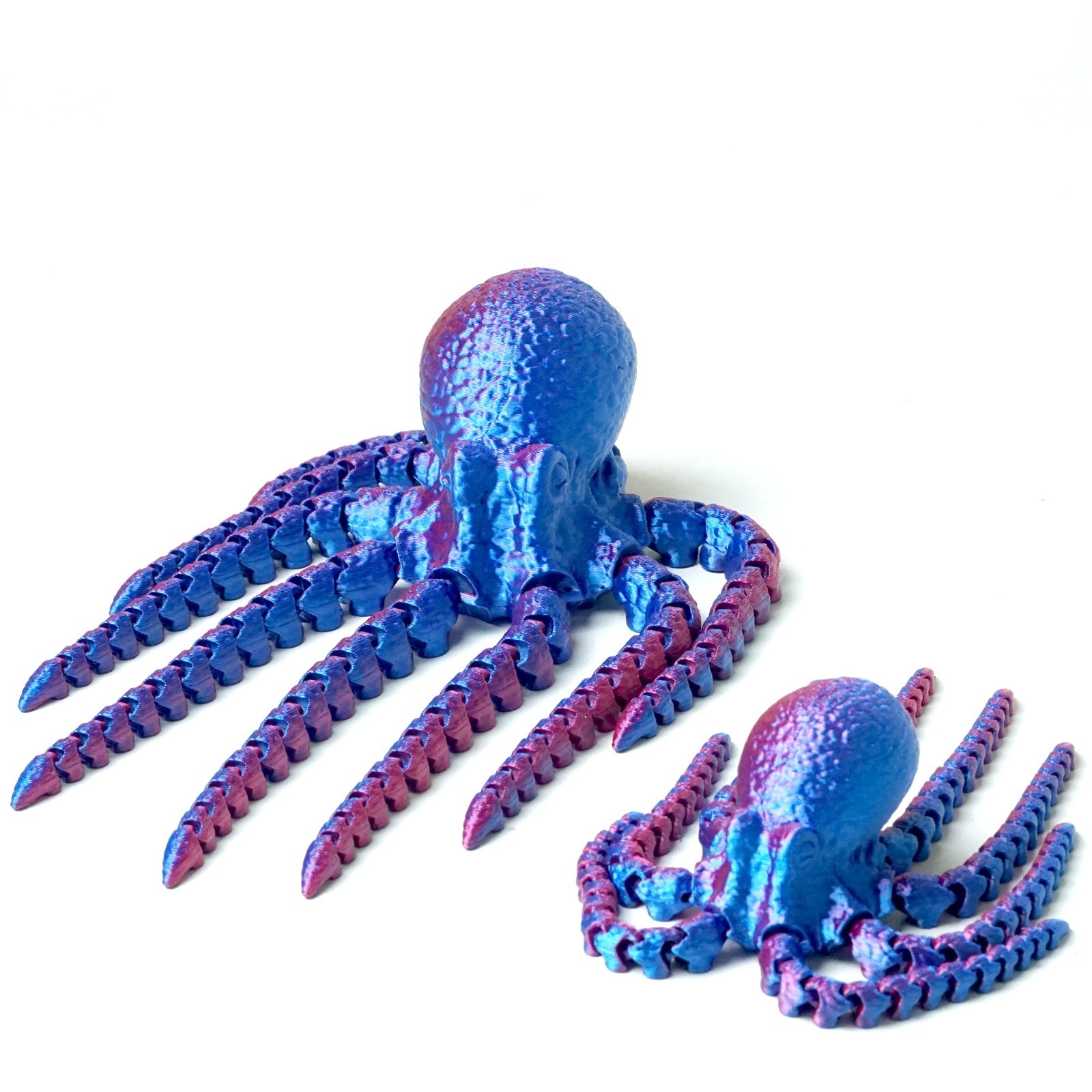 2PCS 3D Printed Octopus Model,Articulated Animals figure,Fidget Toys Home Decor