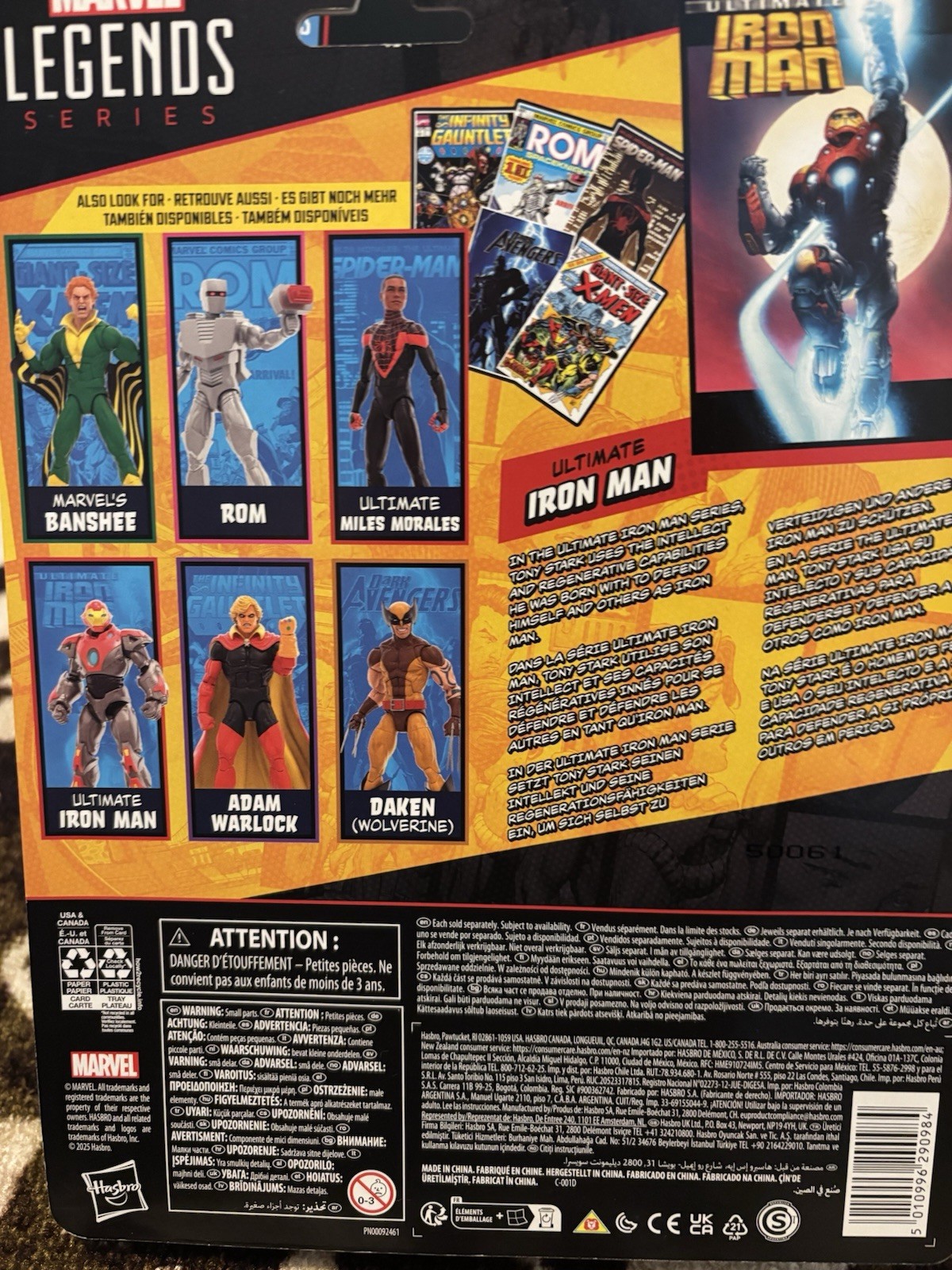 Marvel Legends Ultimate Iron Man Comic Book Series Cardback 2025 In Stock