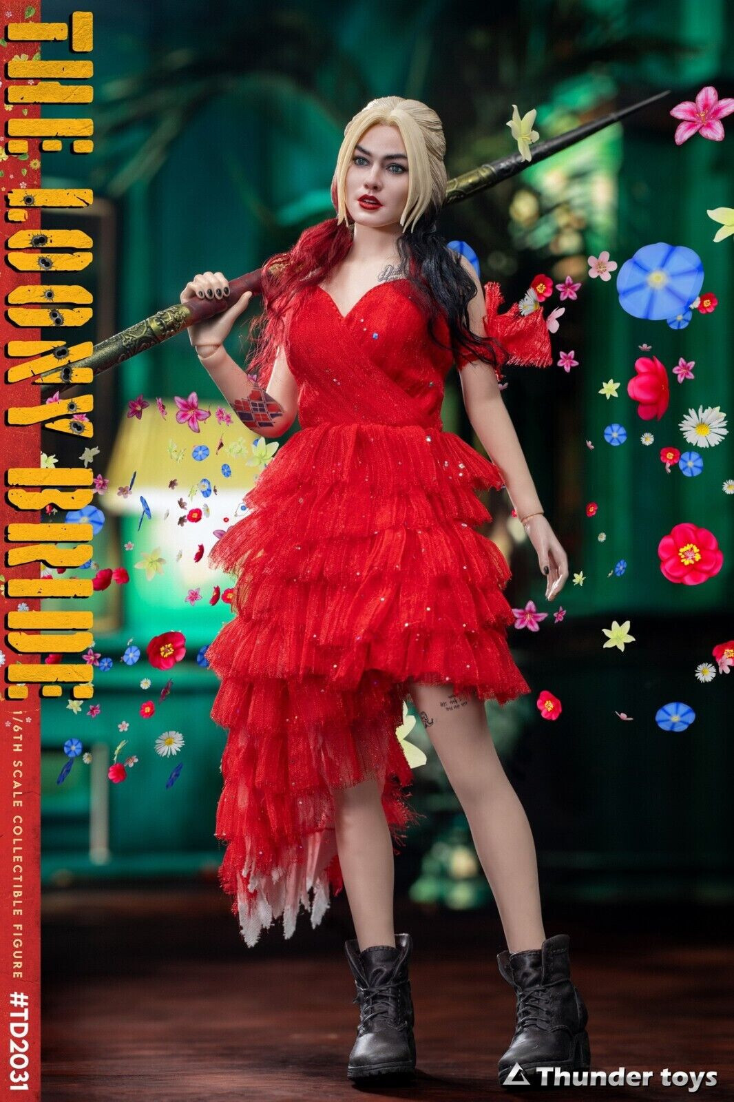 New Thunder Toys TD2031 1/6 Crazy Bride Harley 12&Prime; Figure in stock