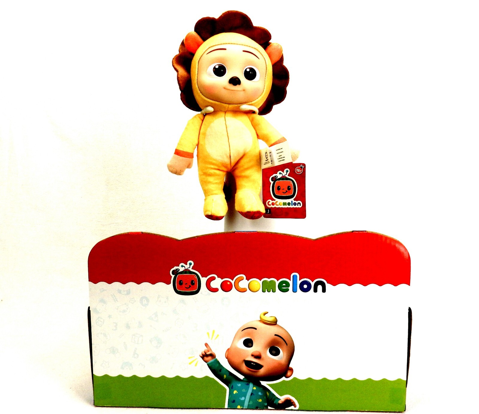 CoComelon JJ Lion Plush Doll, 8&Prime; Baby Cuddle Toy, Brand New