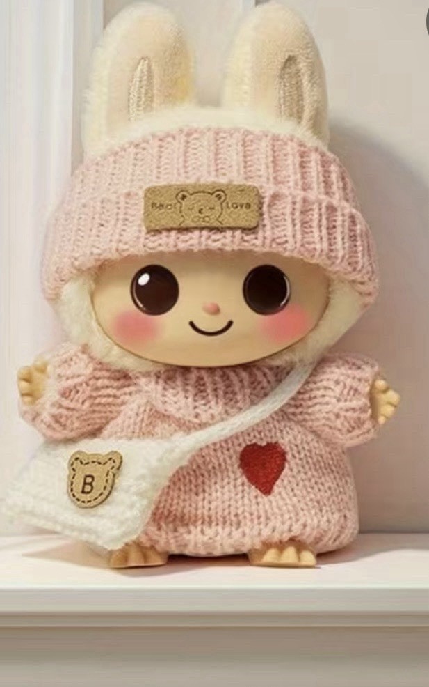 Labubu Clothes Outfit Costume 3-Piece Handmade (DOLL NOT INCLUDED)