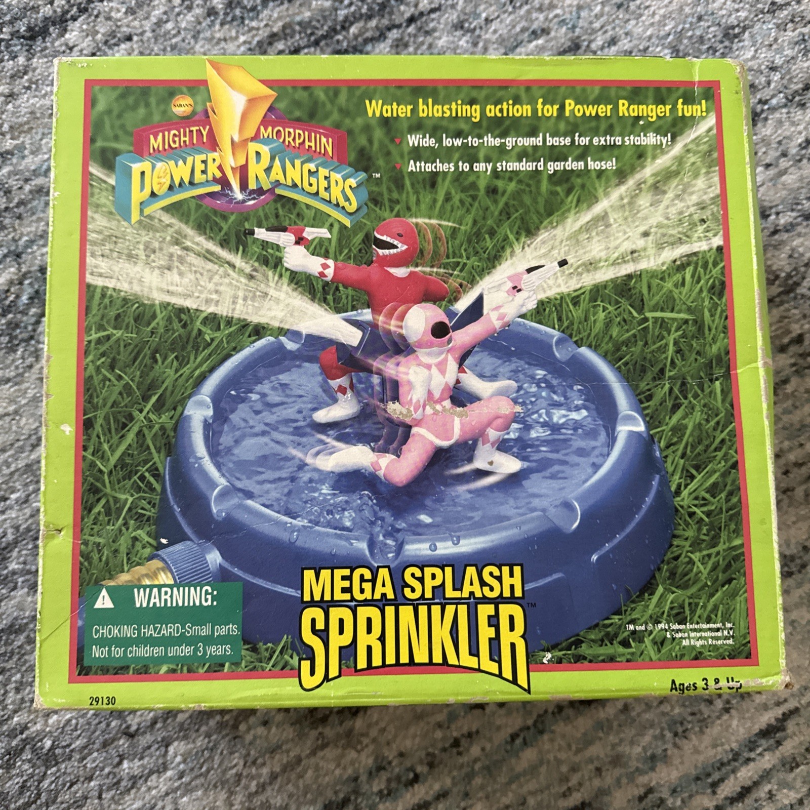 Power Rangers Mega Splash Sprinkler Outdoor Activity Set. Vintage