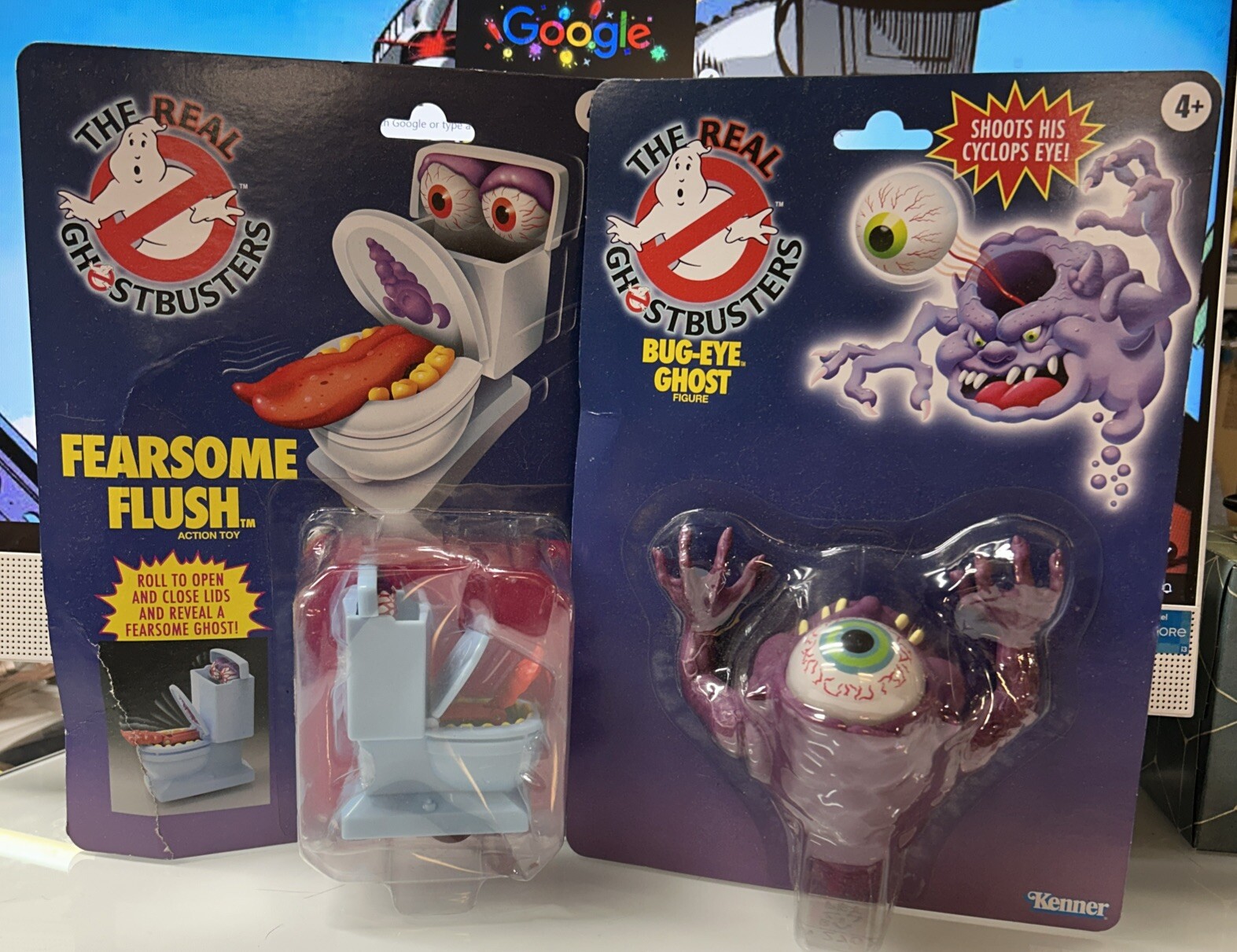 The Real Ghostbusters Lot Fearsome Flush Bug Eye Ghost Kenner RGB Hasbro