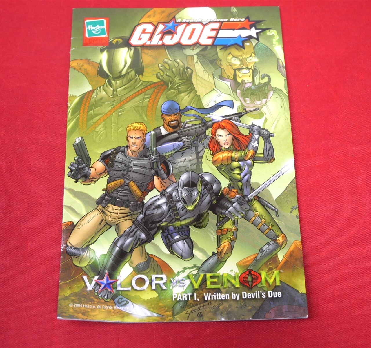 GI Joe Product Catalog & Comic V-TROOPS by Larry Hama Venom VS Valor Alt Cover