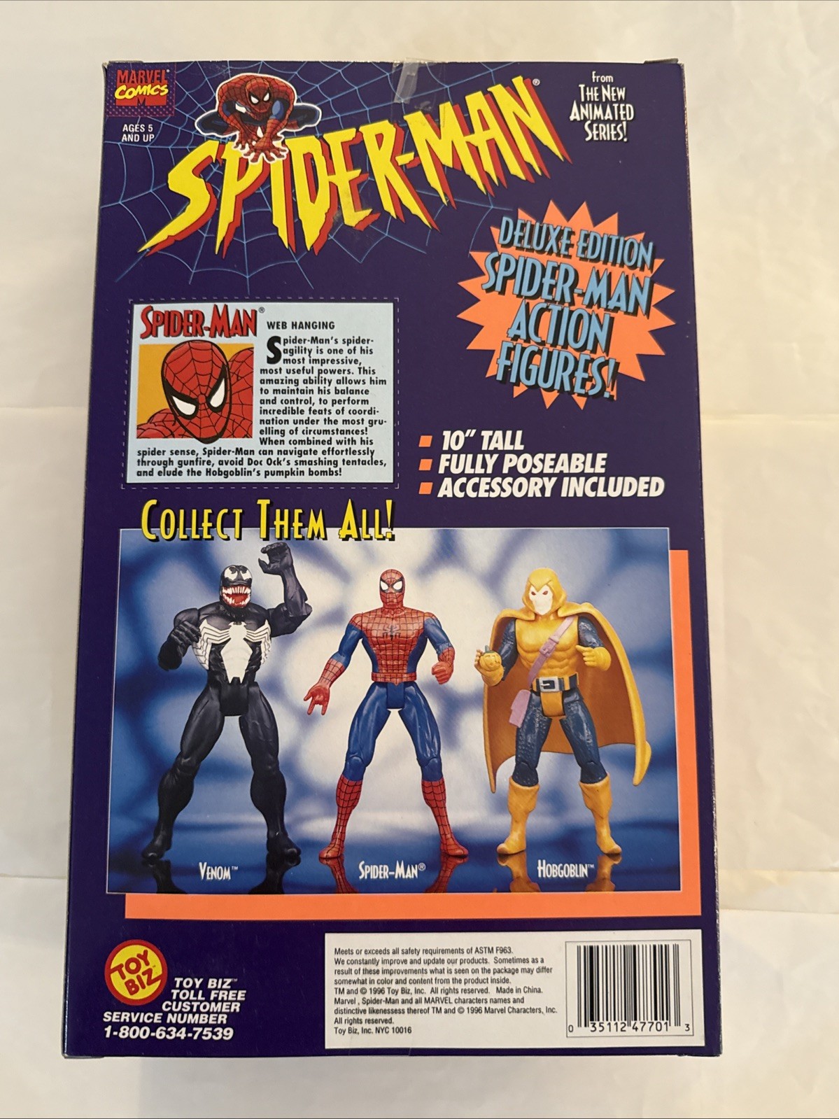 Marvel Comics Spider-Man Action Figure 10in Deluxe Edition NIB