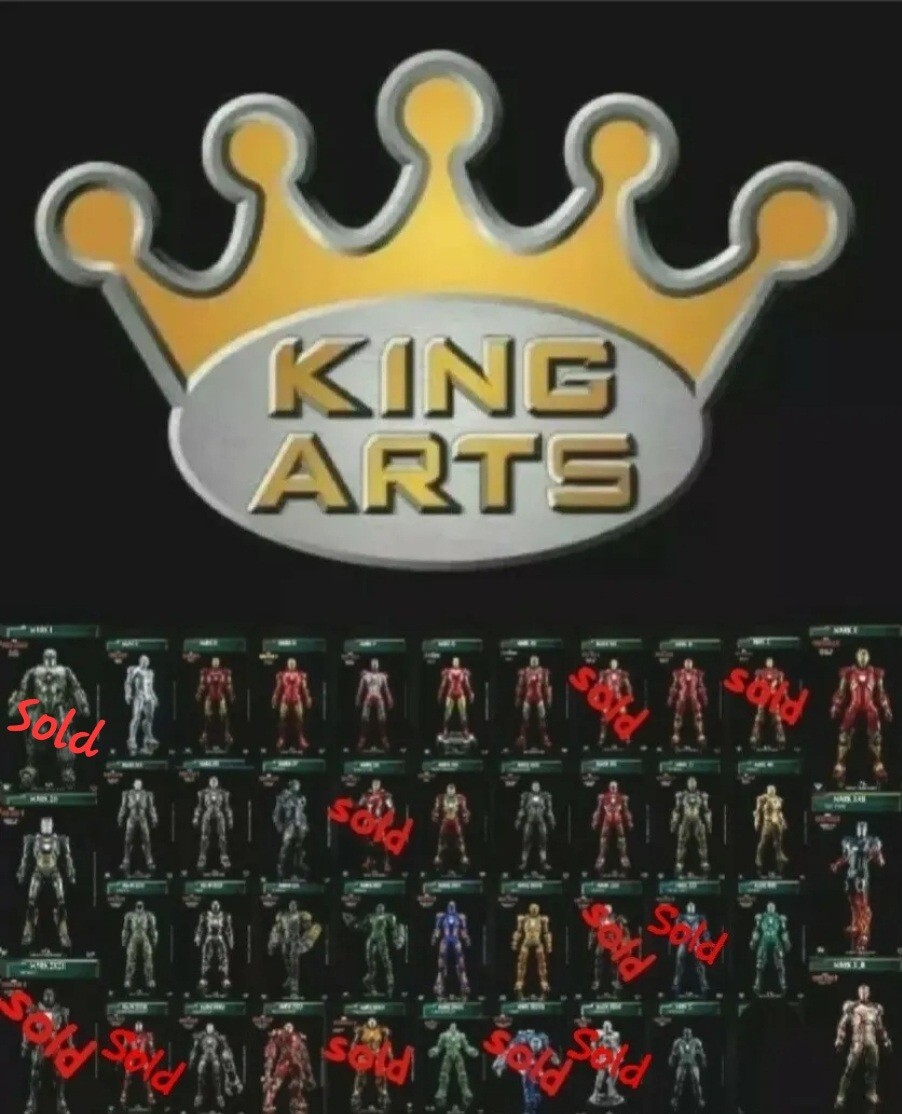 ENTIRE KING ARTS 1/9 IRONMAN & MARVEL FIGURES & ACCESSORIES EACH SOLD SEPARATELY