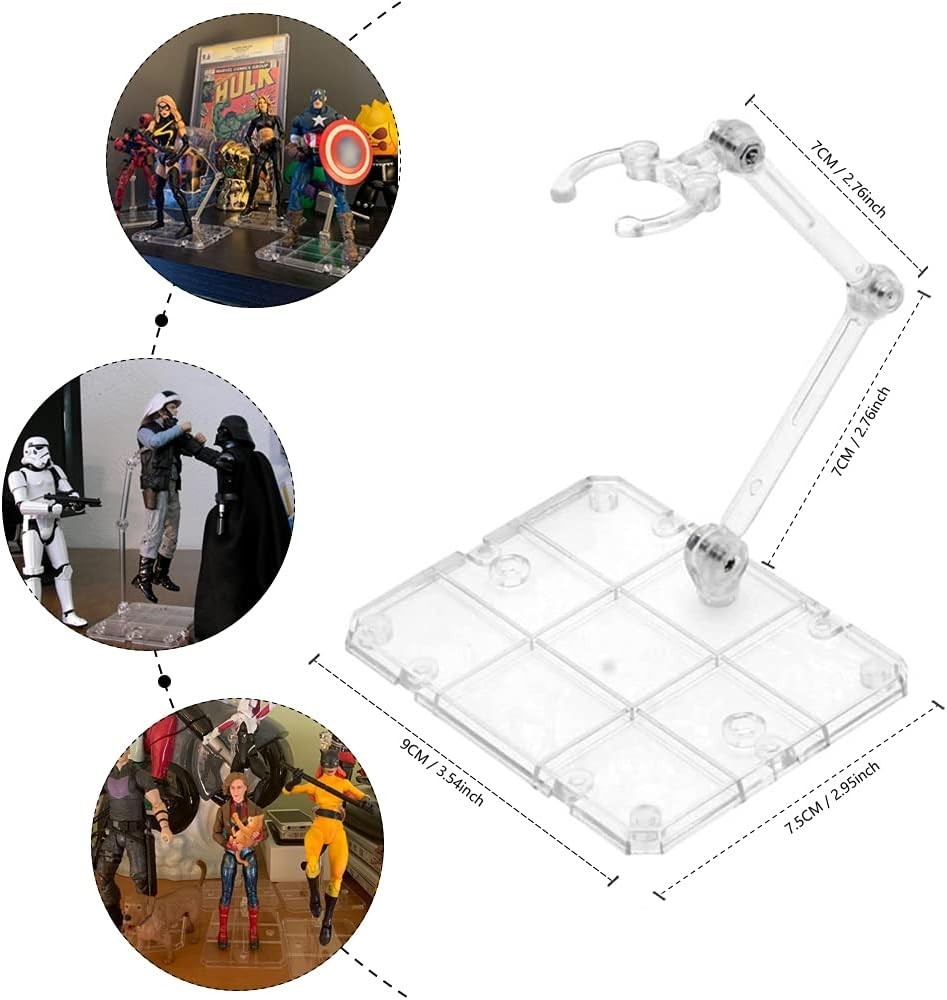 Durable Action Figure Stand Set – 8 PCS Assembly Holder for Various Model Lines