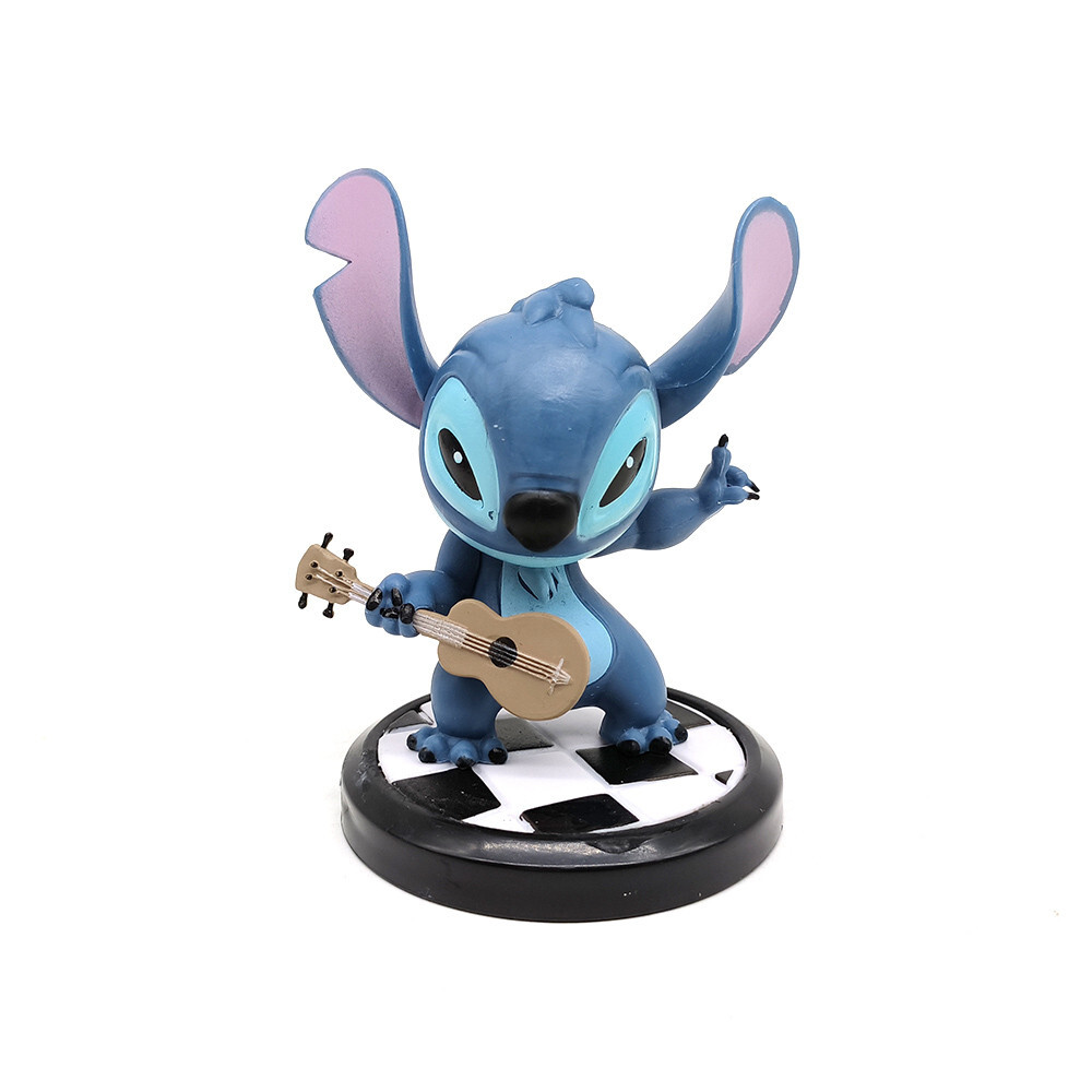 6pcs/set Lilo & Stitch Figure Summer beach Party Stitch PVC Toys Cake Decoration