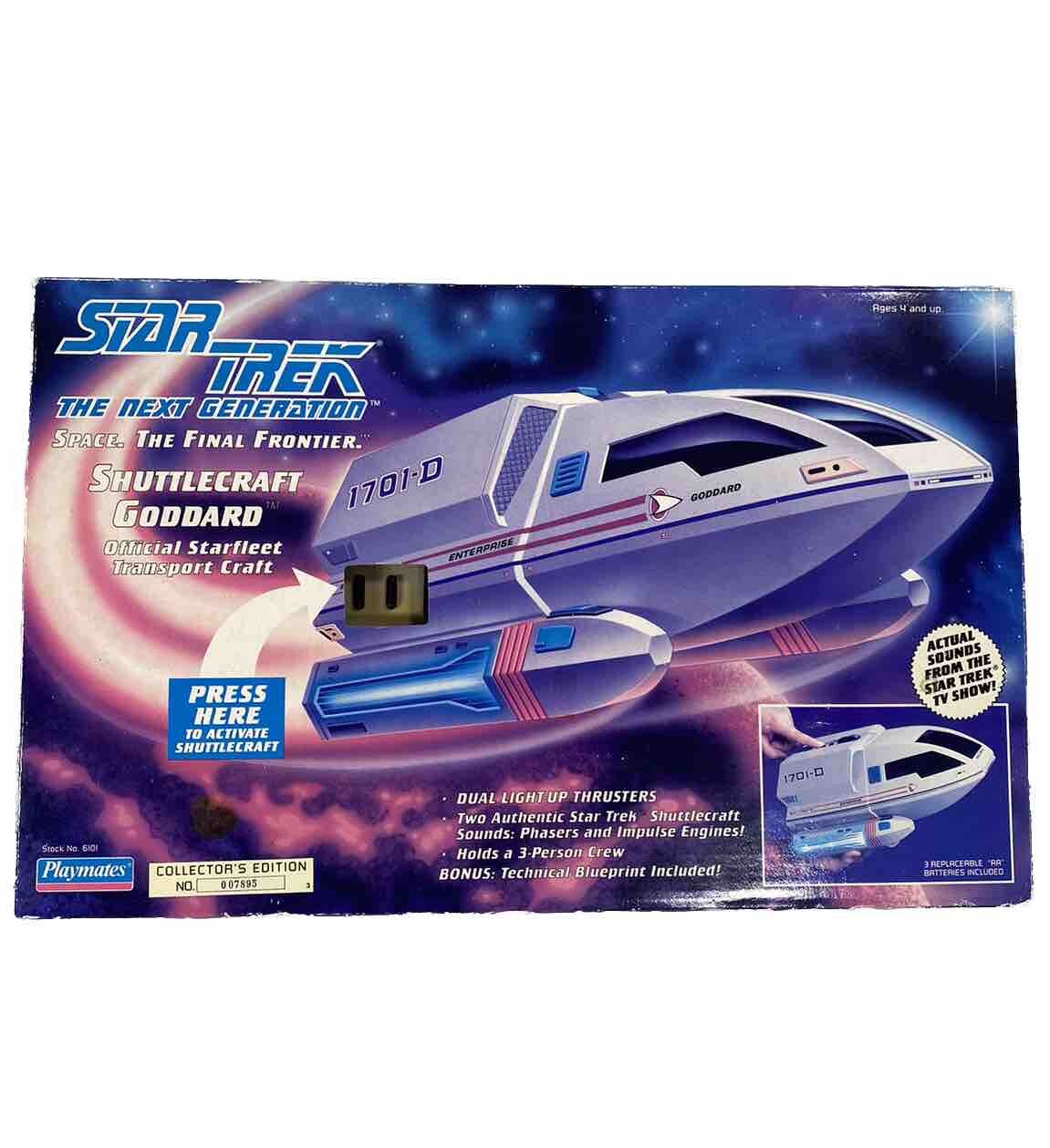 MINT 1992 Playmates Star Trek The Next Generation Shuttlecraft Goddard NEW