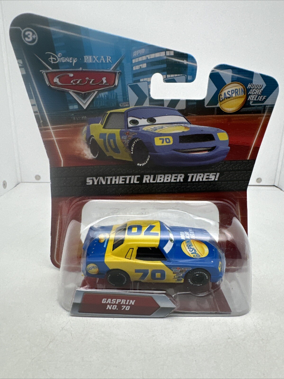 2010 DISNEY PIXAR CARS. GASPRIN #70 Synthetic Rubber Tires New