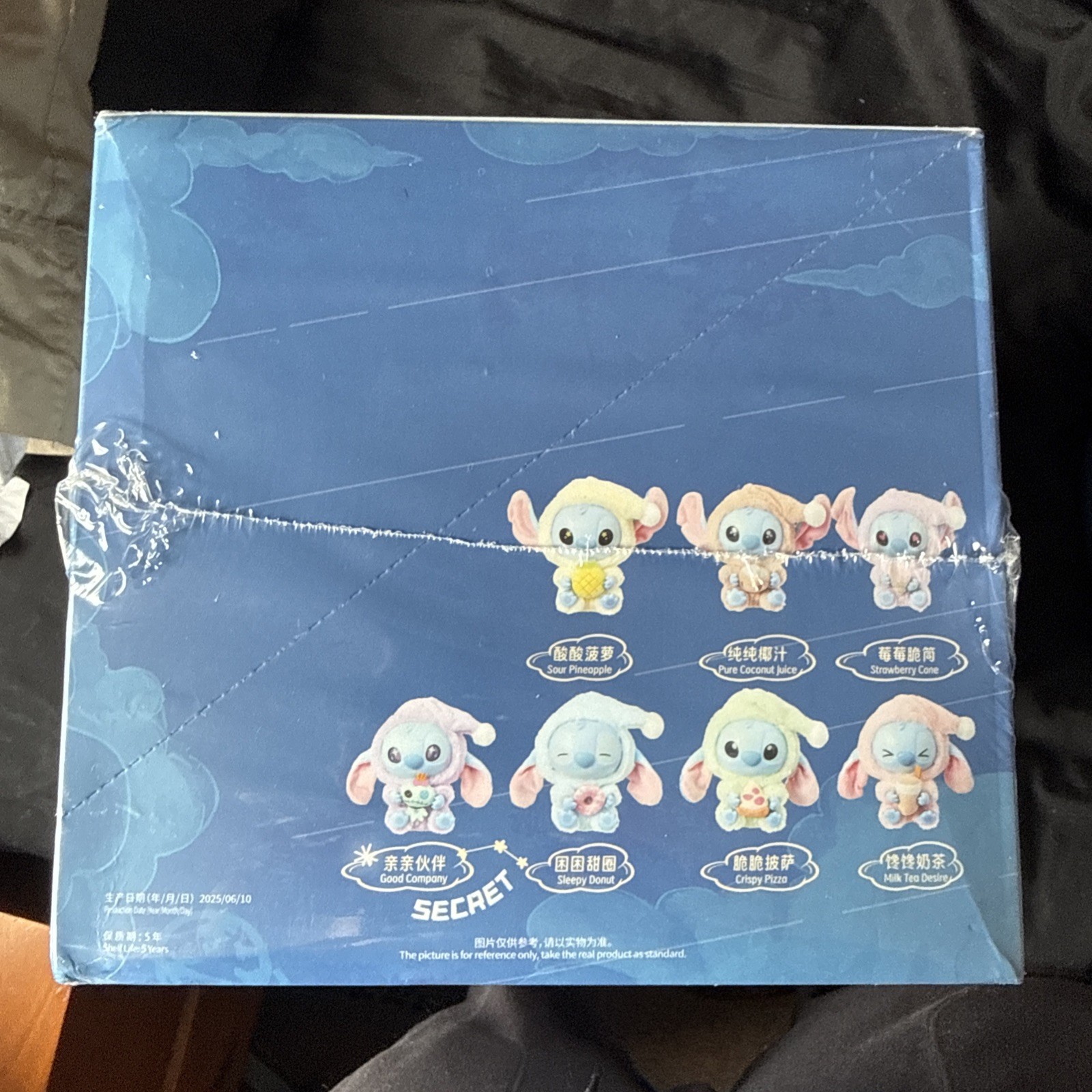 Miniso Stitch Eat Something Before Sleep Series Vinyl Figure Full SEALED Case