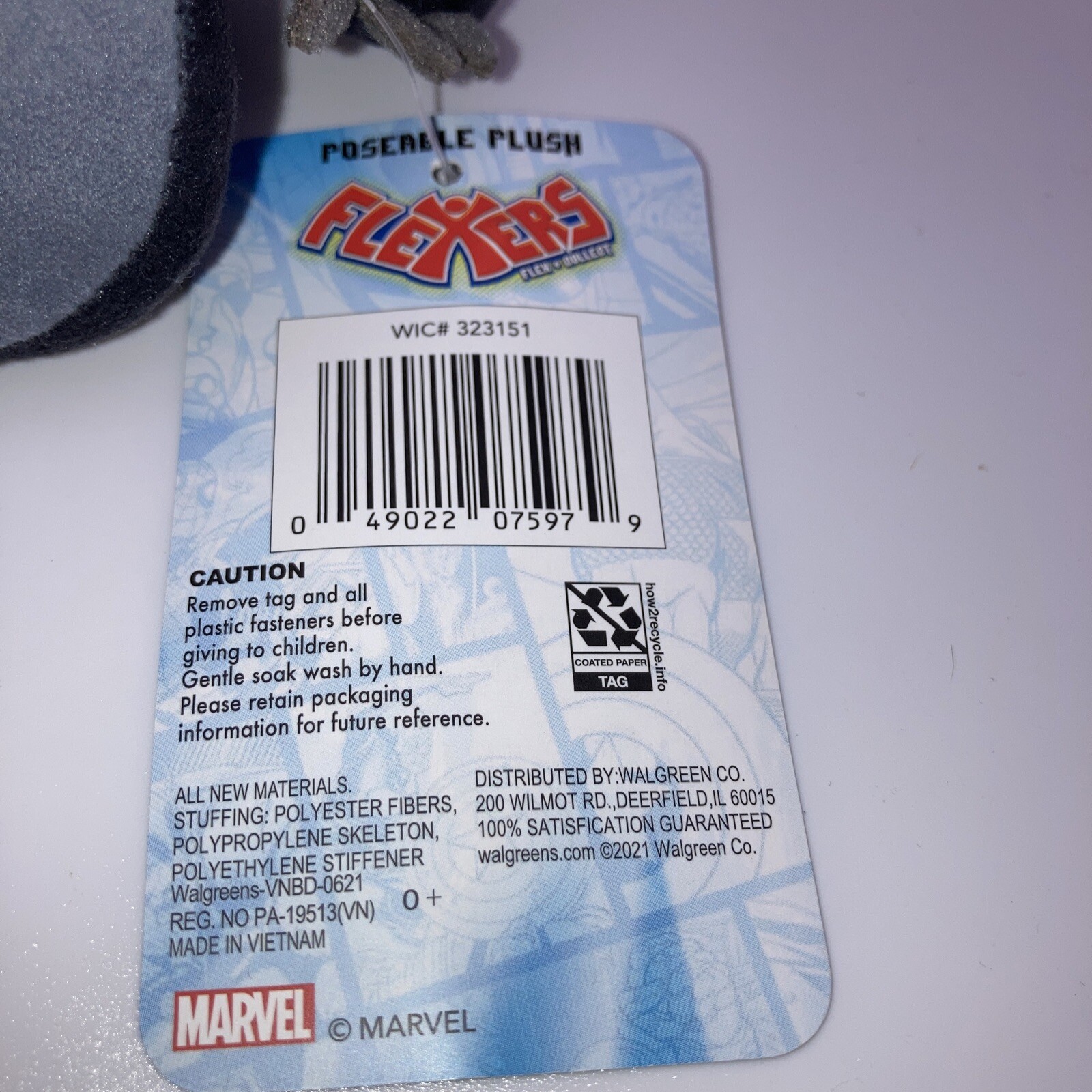 Marvel Flexers Black Panther 9” Plush Poseable Action Figure Brand New W/ Tags