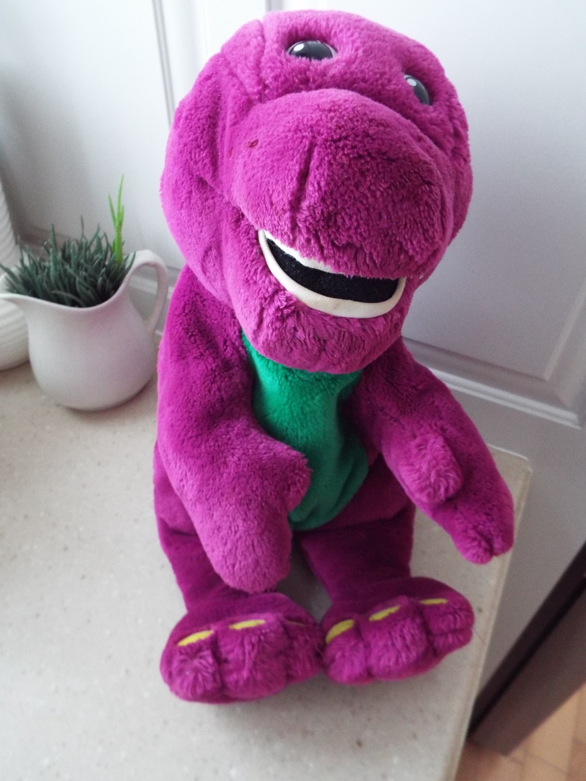 Vintage Lyons Activemate Mixed Playskool Barney Lot Of 4 & Interactive Plush