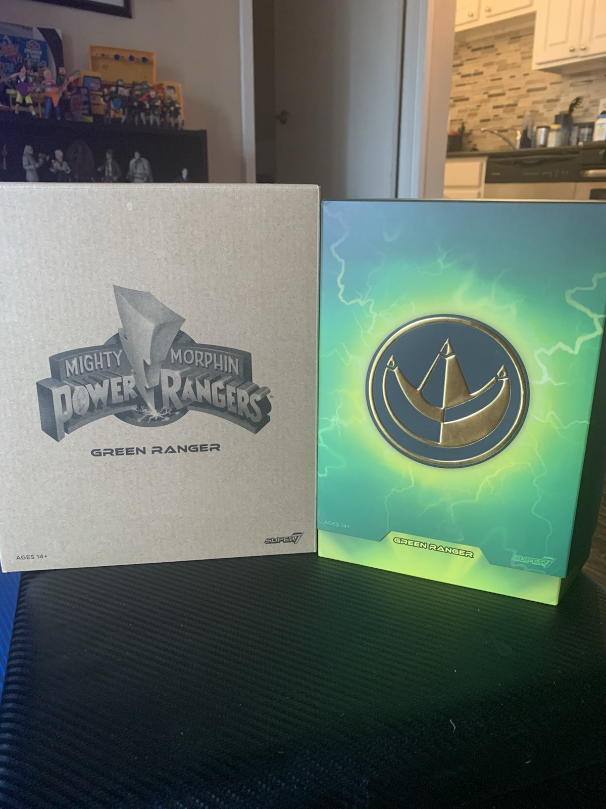 GREEN RANGER Ultimates Super7 Mighty Morphin Power Rangers MMPR Opened Complete