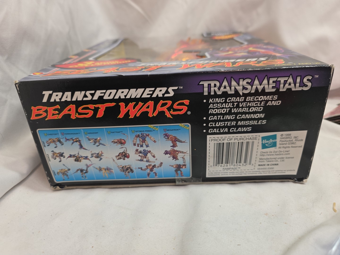 Transformers Beast Wars Rampage Deluxe Transmetals Hasbro