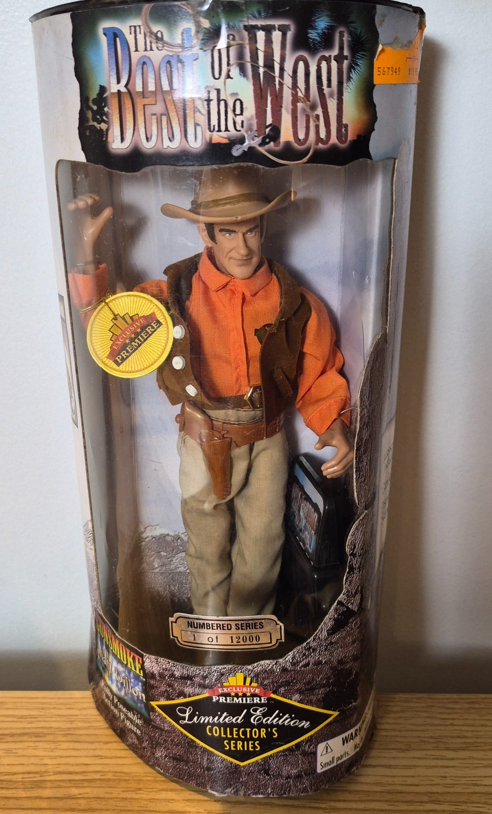 Gunsmoke Matt Dillon Action Figure Best of the West Limited Edition Western TV