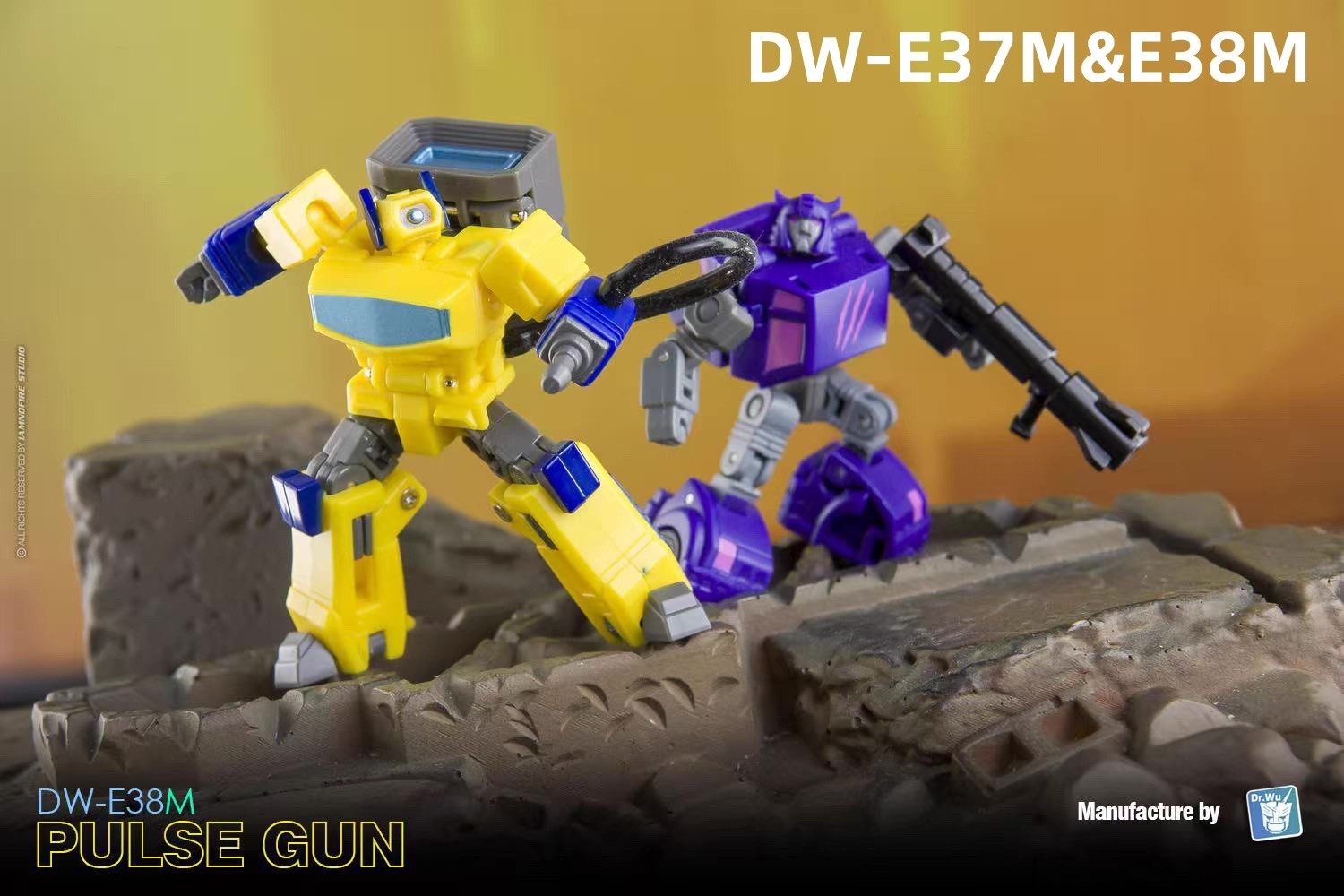 DR.WU DW-E37&E38 LEAP PULSE GUN E39 WHEEL HUB MINI Action Figure 5cm 2people/set