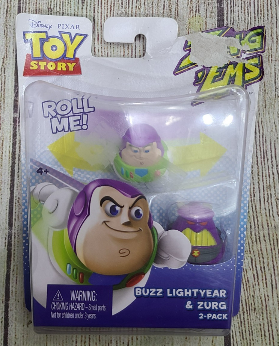 Mattel Disney Toy Story Zing Ems 2-Pack Buzz Lightyear and Zurg 2012 New