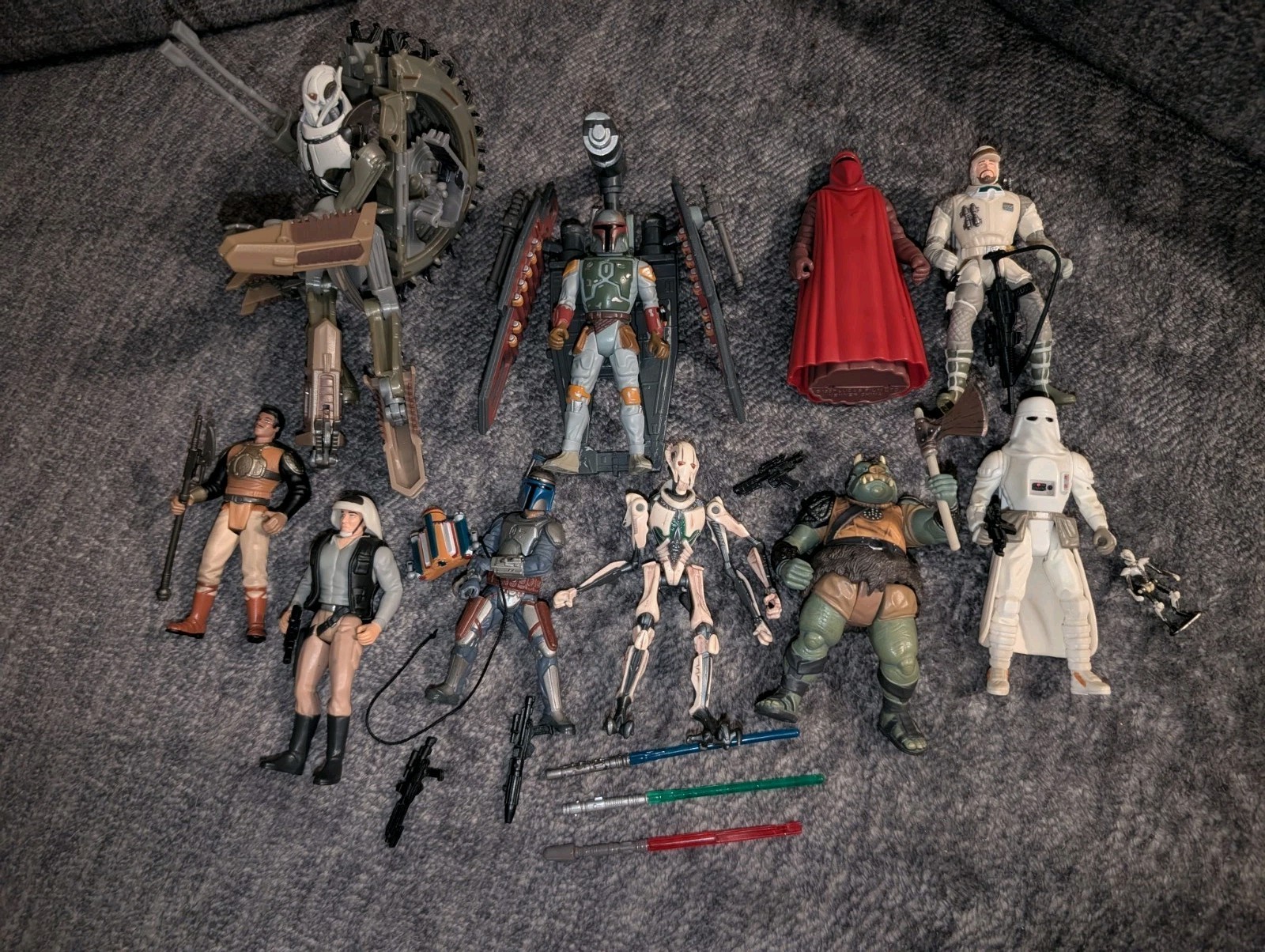 2000s-2010s – Star Wars Clone Wars Lot 10 Figures Loose w/some Accessories